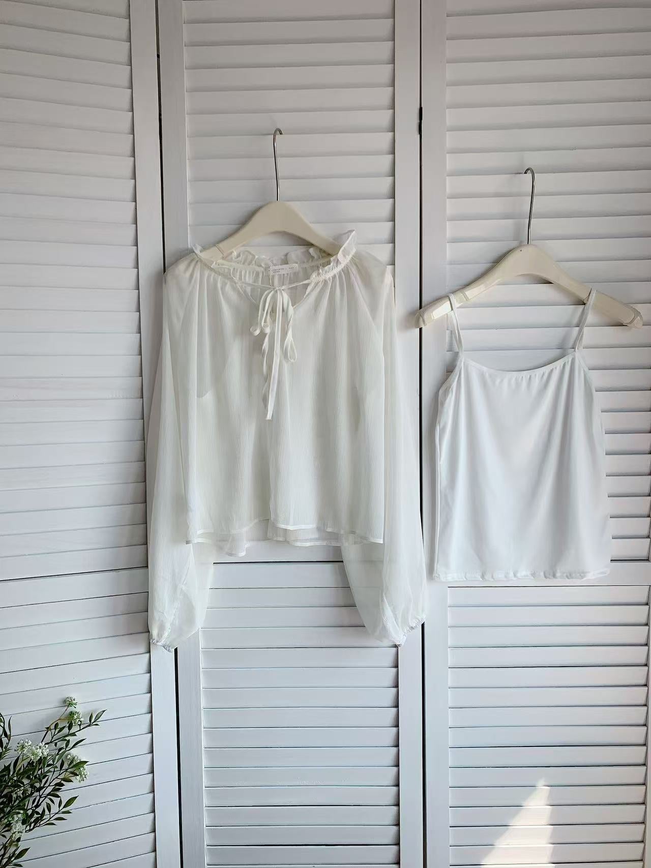 HELLO MILK TEE- 86065 網紗套裝