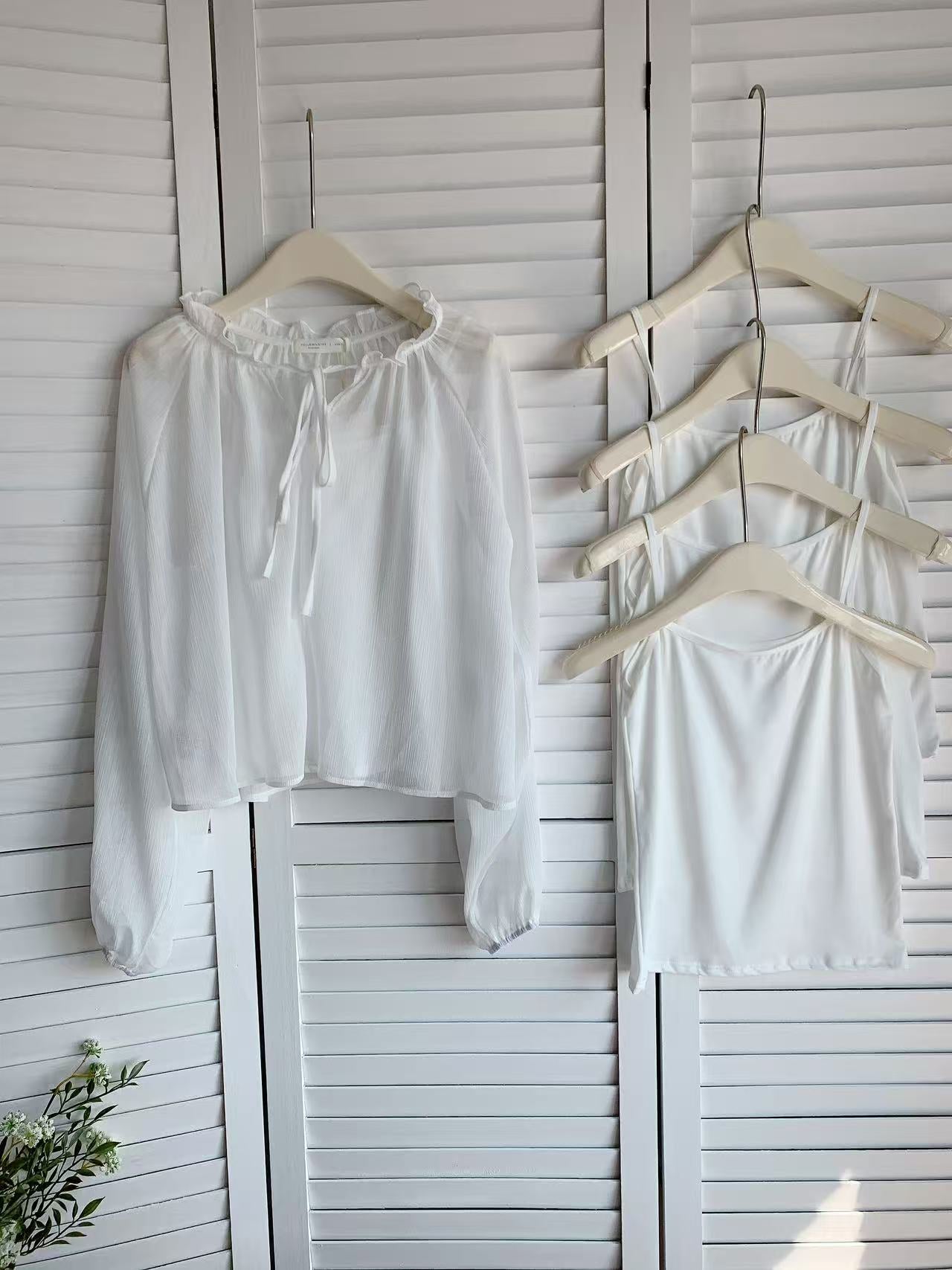 HELLO MILK TEE- 86065 網紗套裝