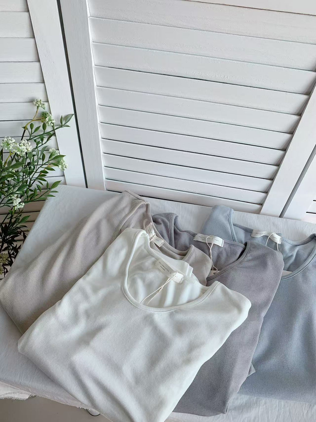 HELLO MILK TEE- 86022 圓領上衣