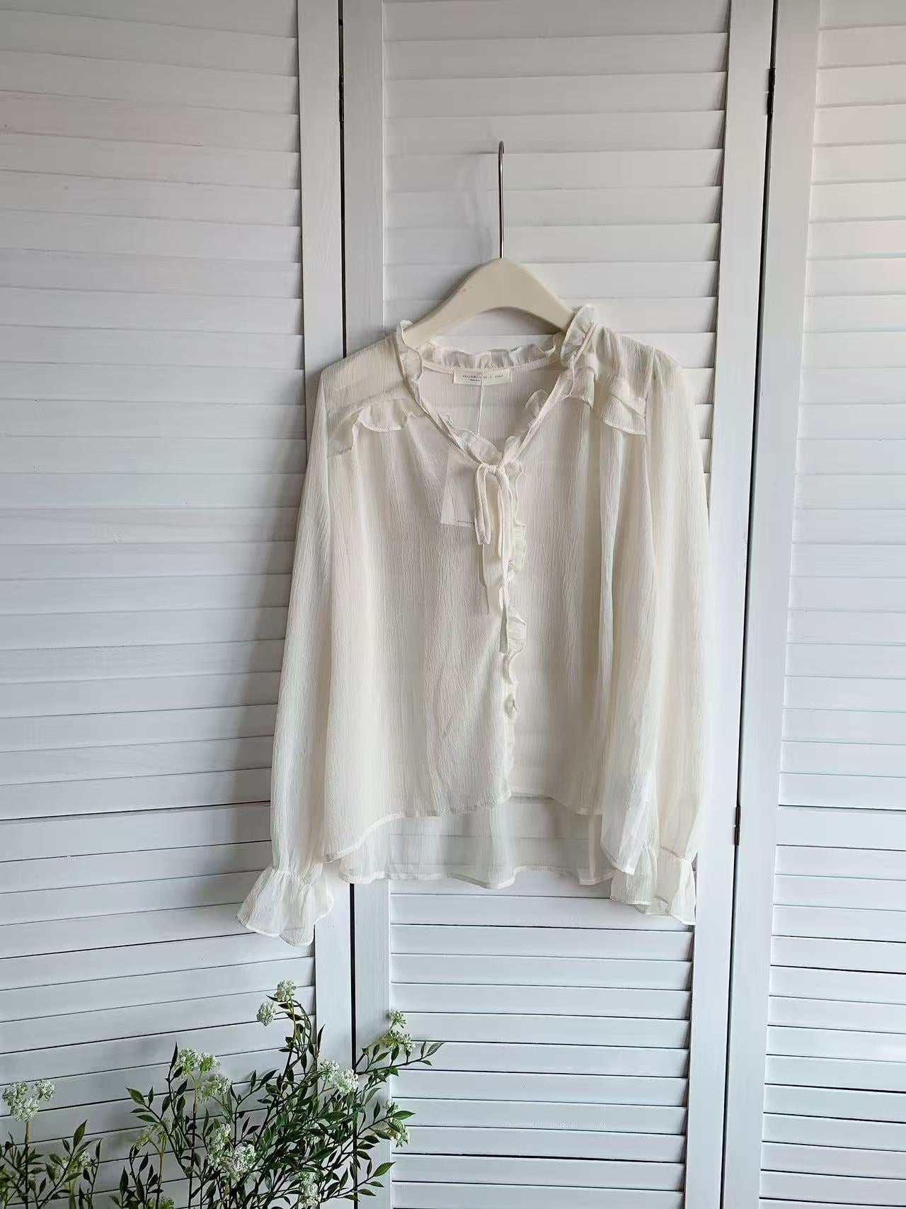 HELLO MILK TEE- 86068 百搭襯衣