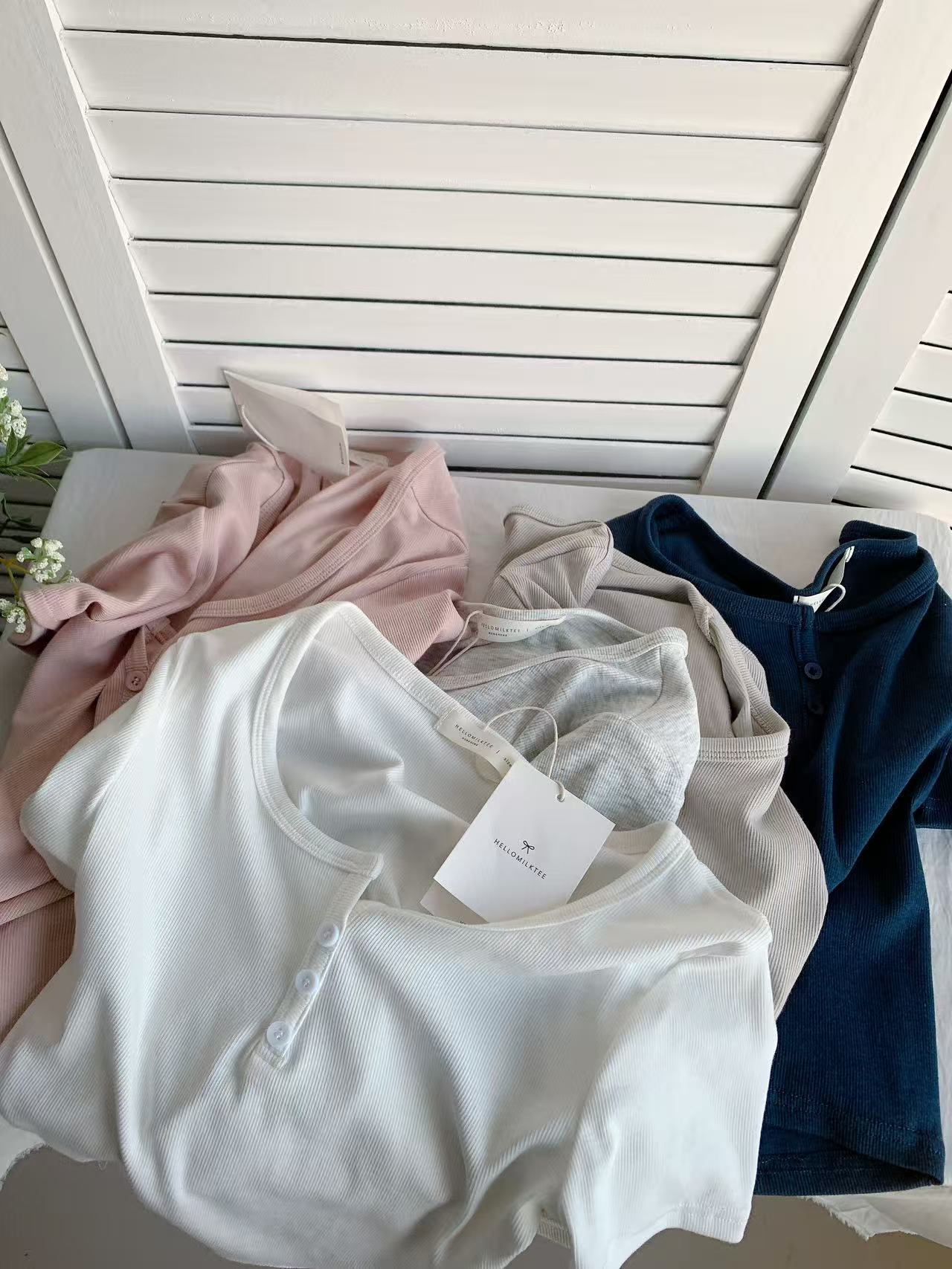 HELLO MILK TEE- 86025 短袖上衣