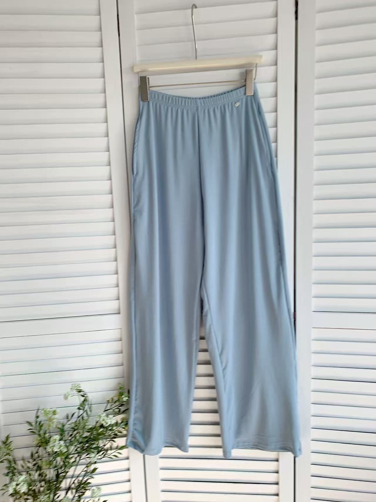 HELLO MILK TEE- 86015 簡約長褲