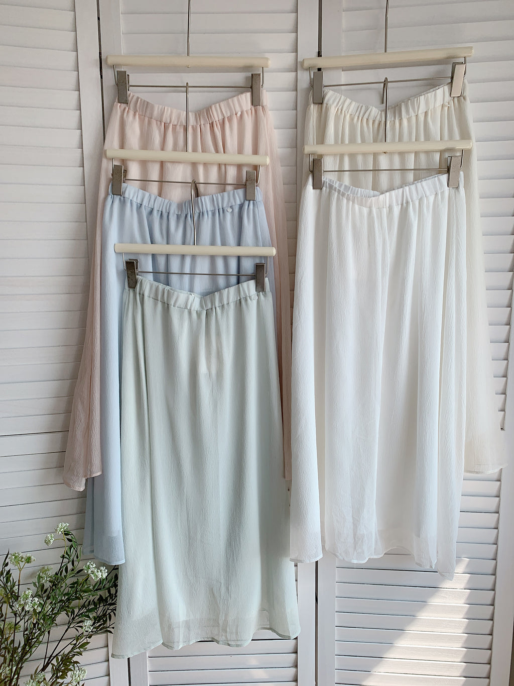 HELLO MILK TEE- 86067 褶皺半裙