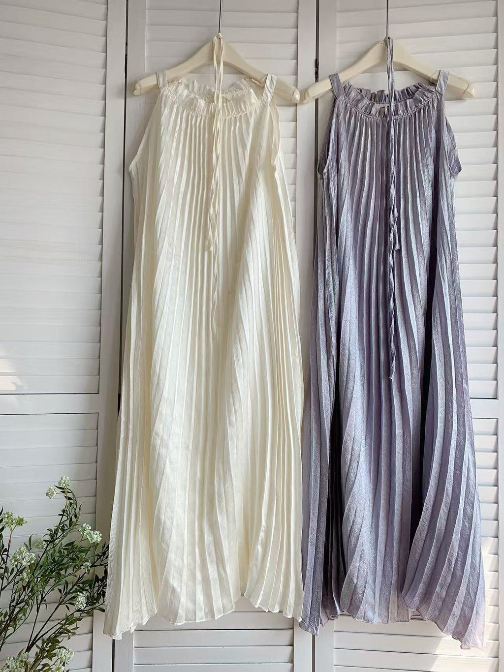 HELLO MILK TEE- 86090 褶皺連裙