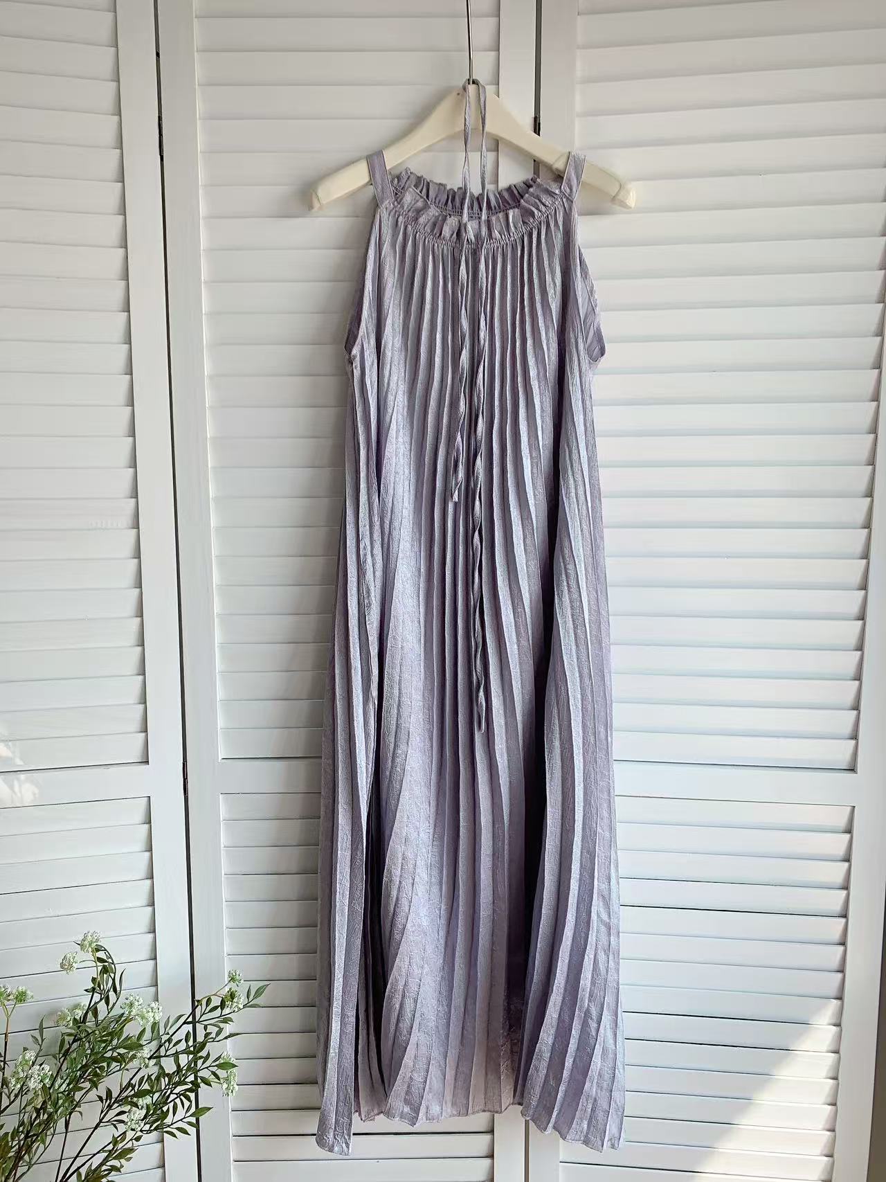 HELLO MILK TEE- 86090 褶皺連裙