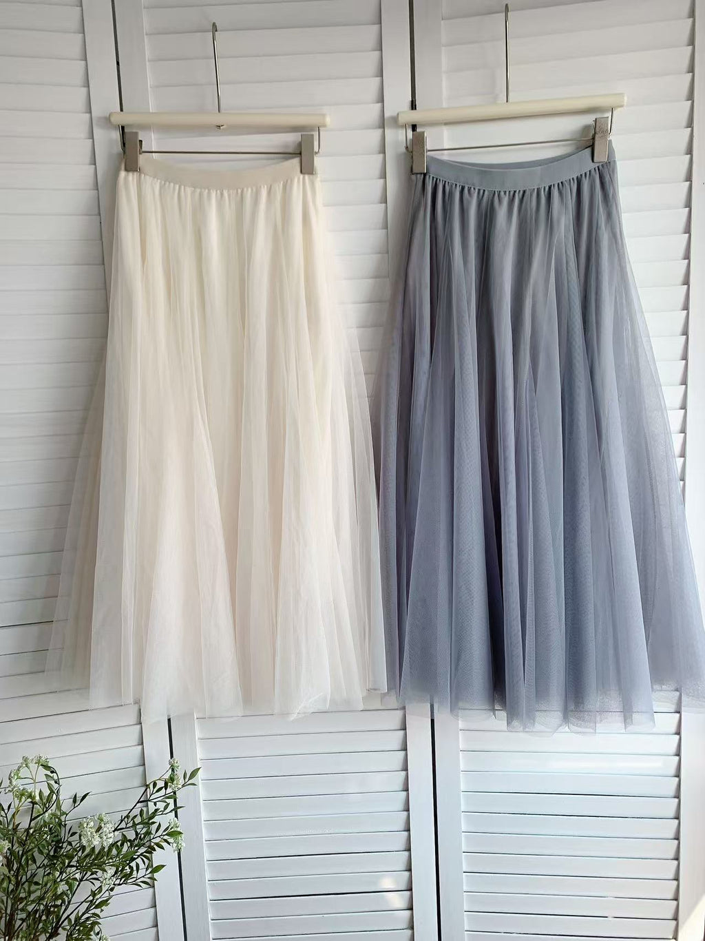 HELLO MILK TEE- 86106 網紗半裙