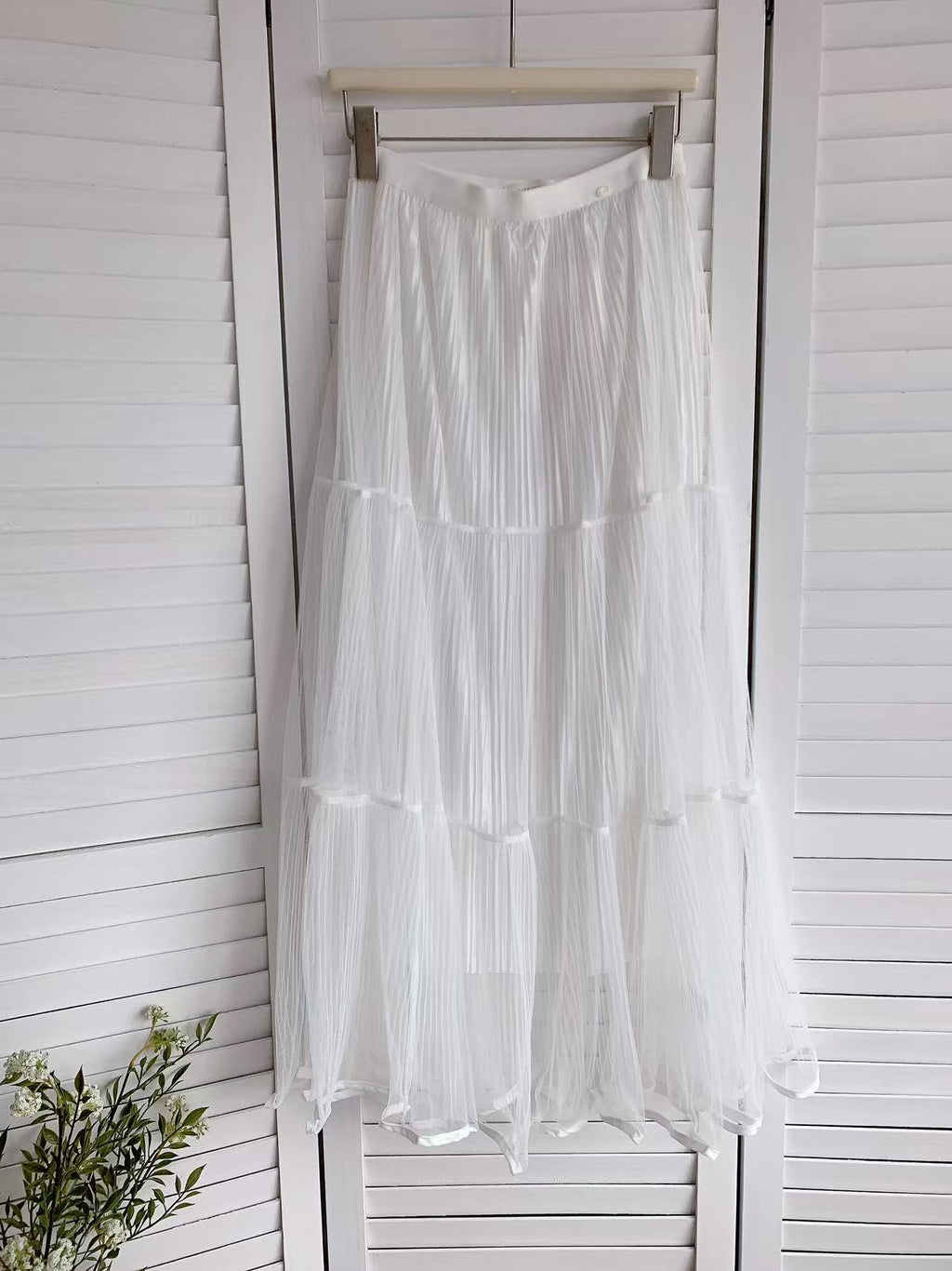 HELLO MILK TEE- 86099 網紗半裙