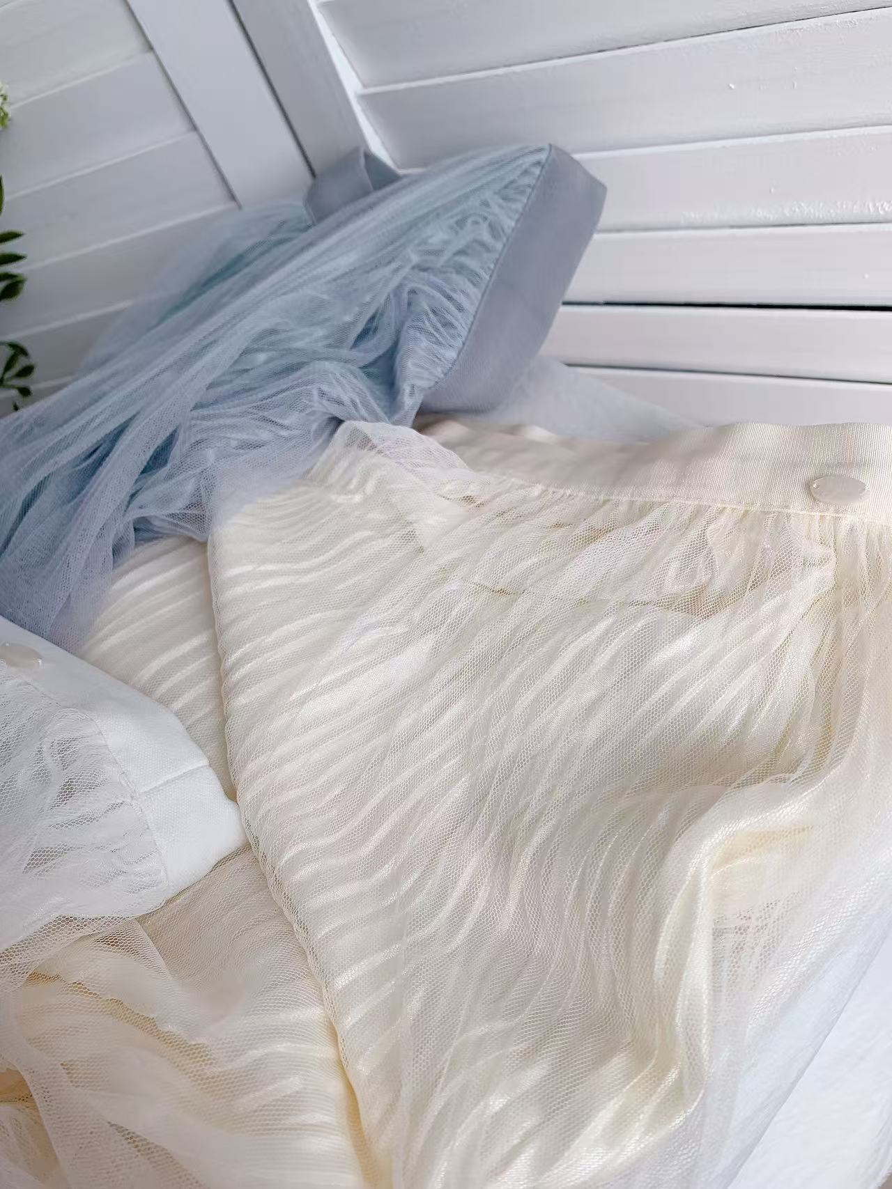 HELLO MILK TEE- 86099 網紗半裙