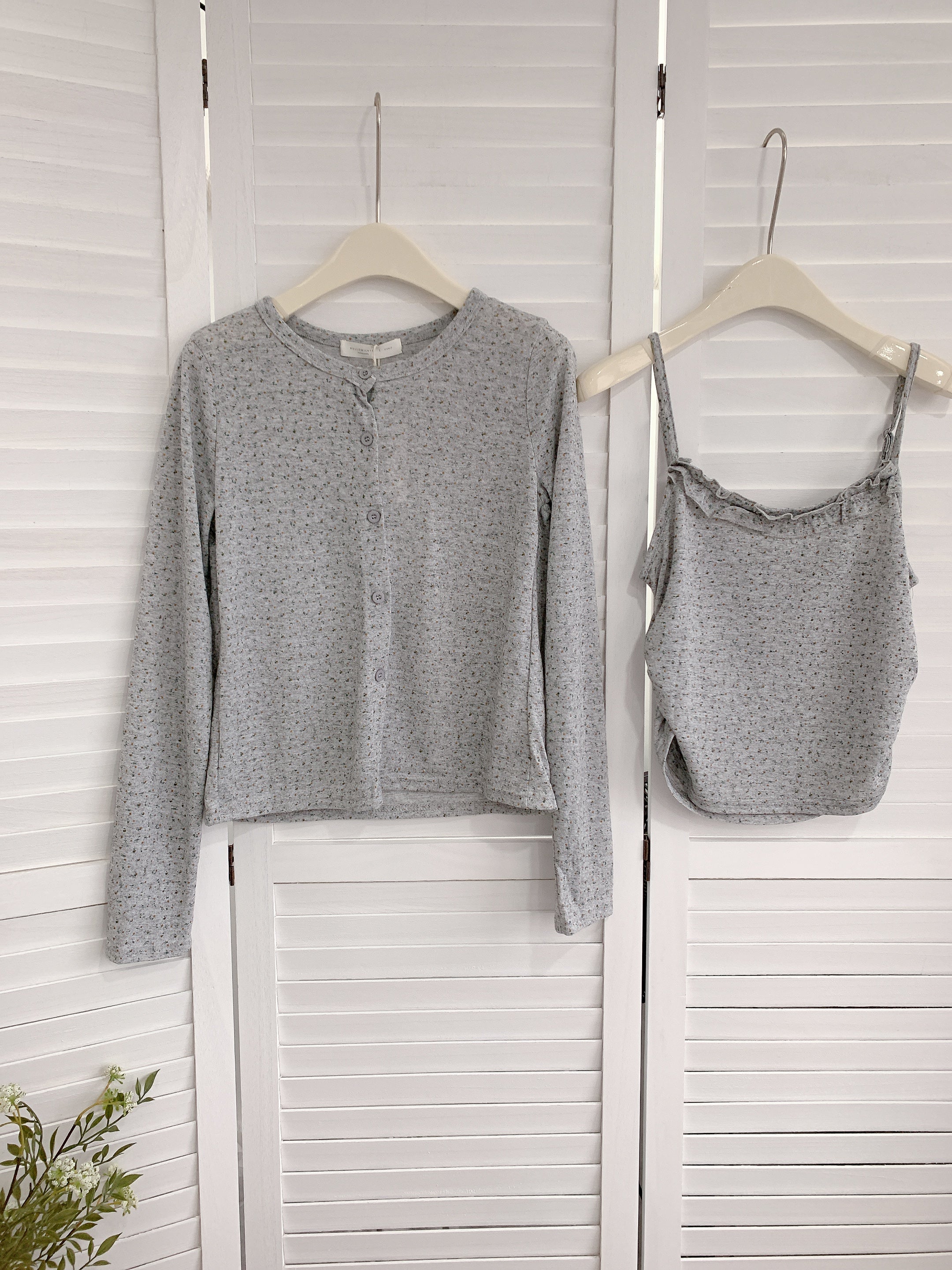 HELLO MILK TEE- 86110 小花套裝