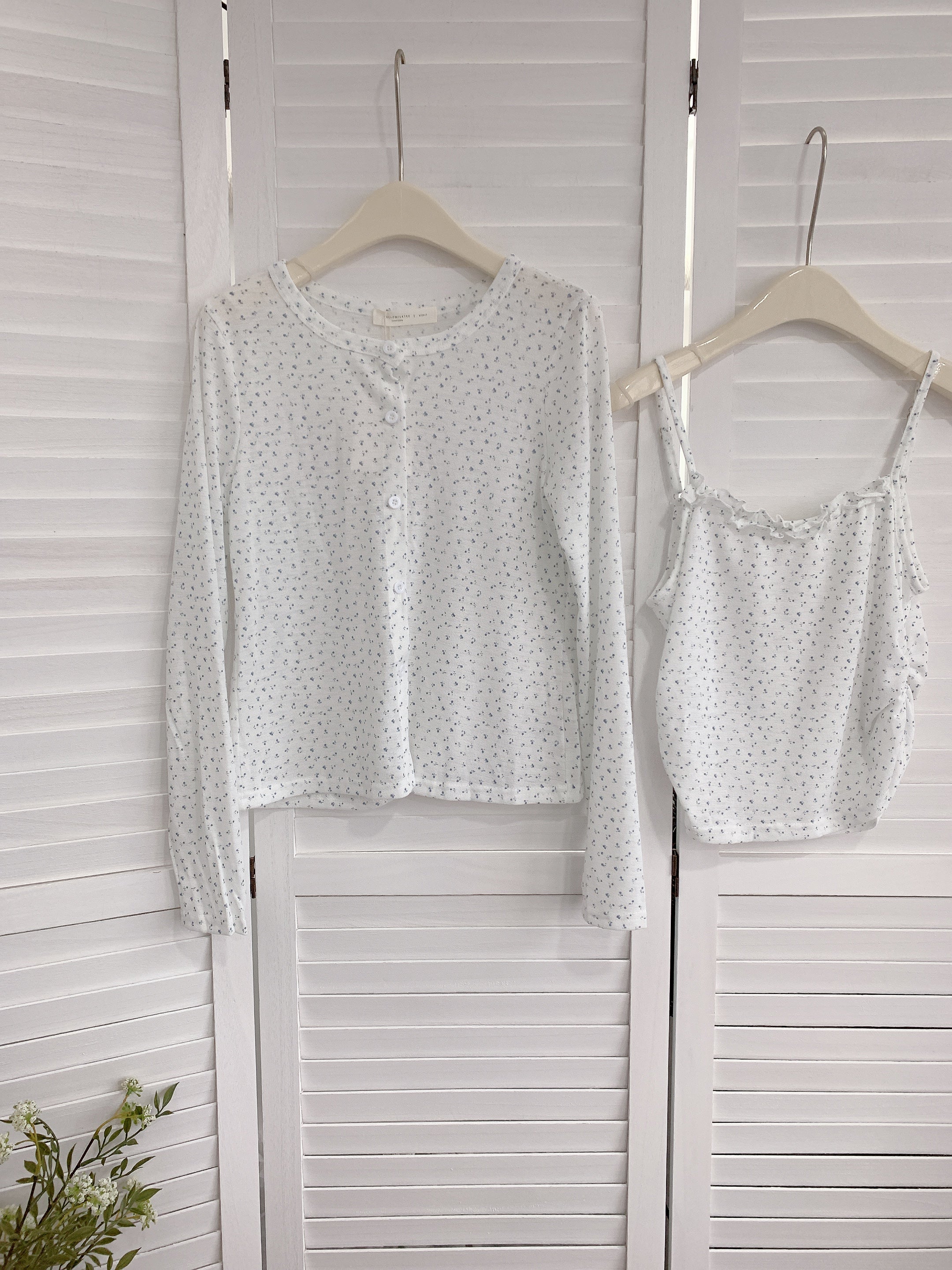 HELLO MILK TEE- 86110 小花套裝