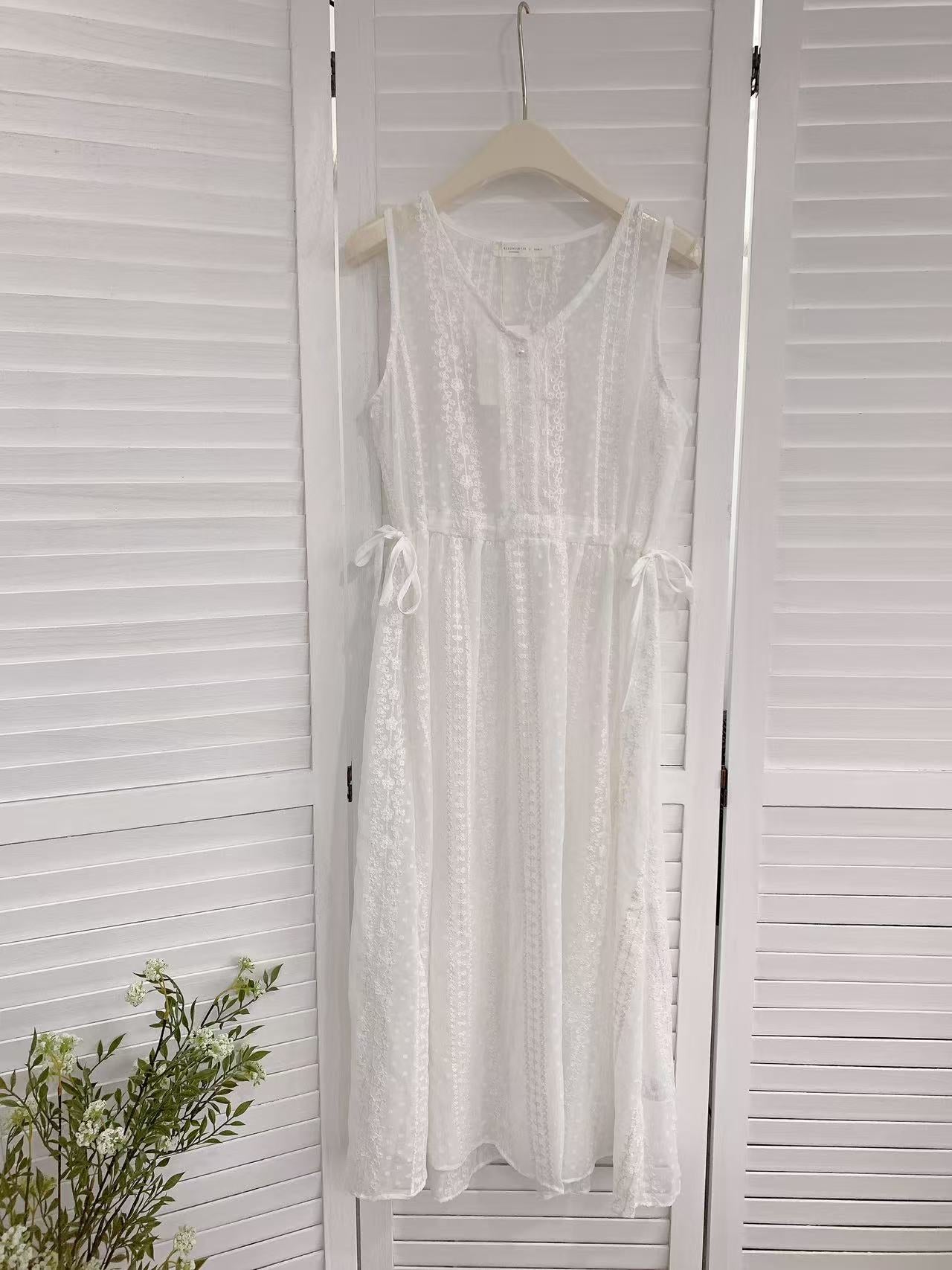 HELLO MILK TEE- 86167 無袖連衣裙