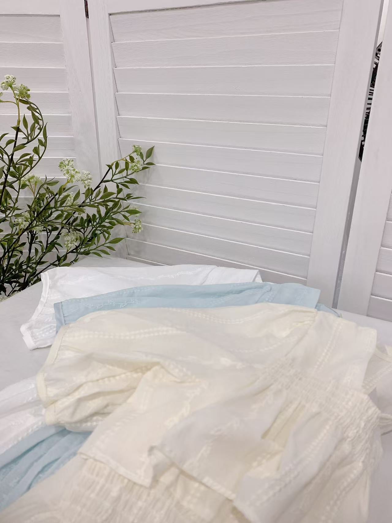 HELLO MILK TEE- 86093 荷葉邊小衫