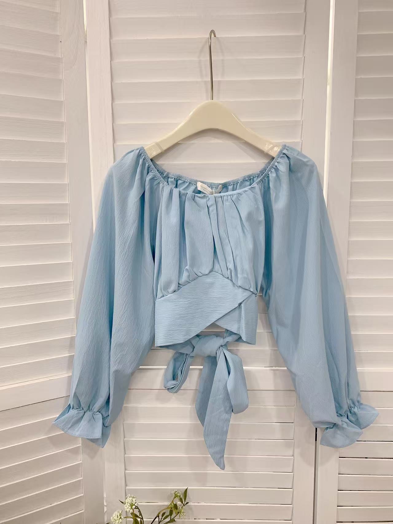 HELLO MILK TEE- 86085 方領上衣