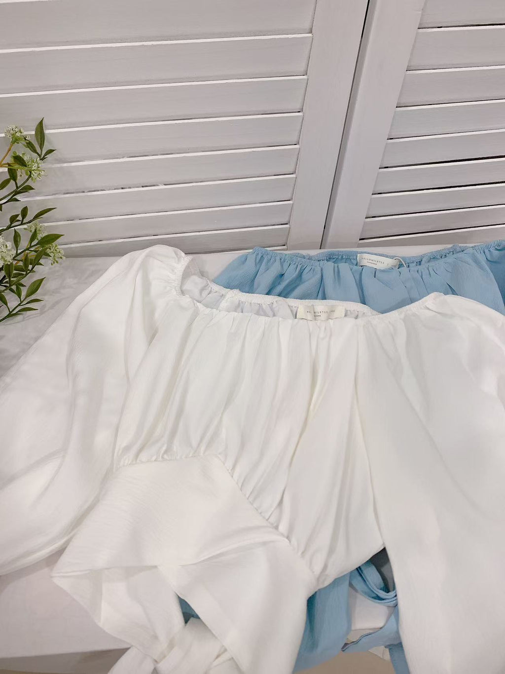 HELLO MILK TEE- 86085 方領上衣