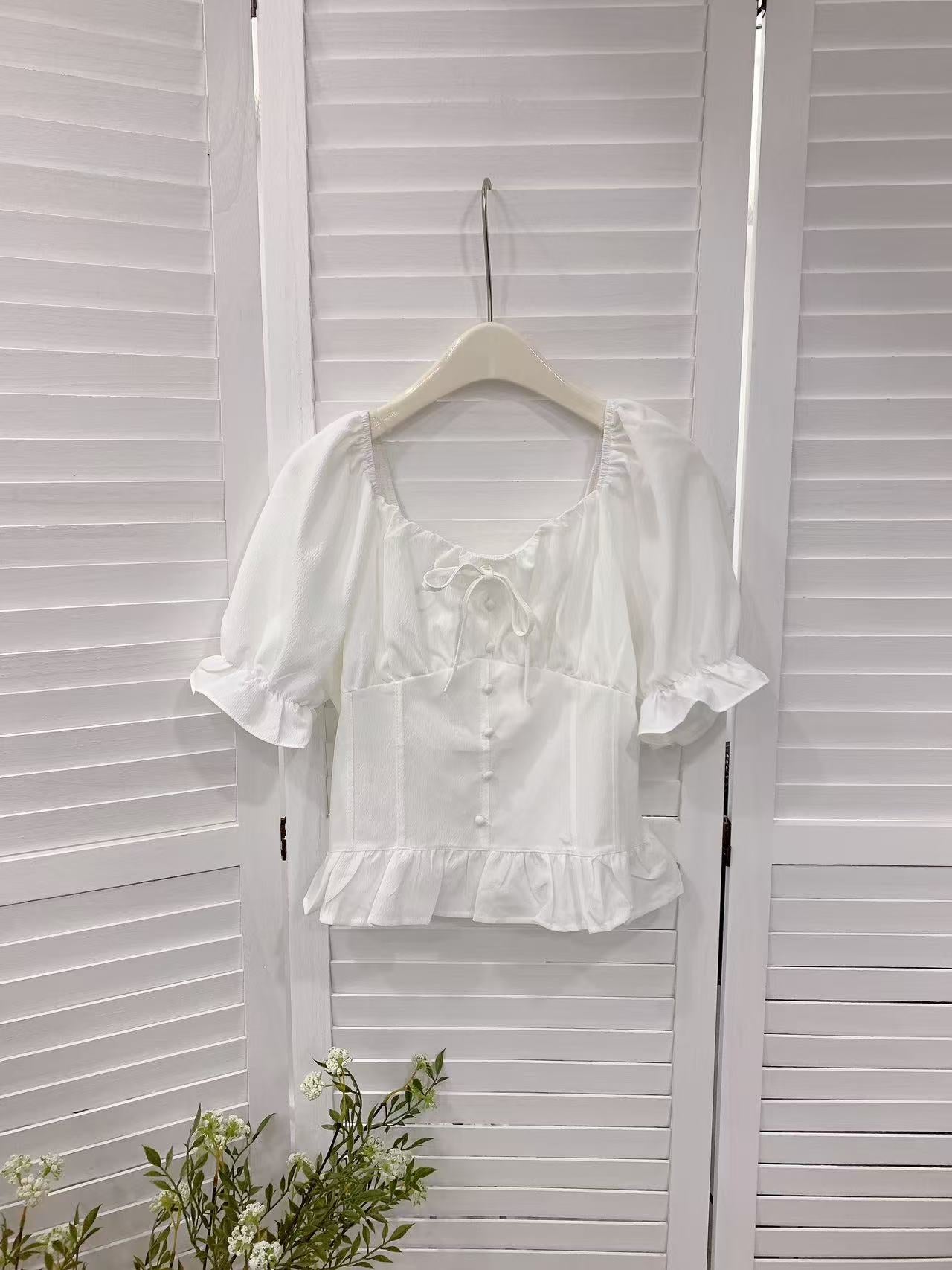 HELLO MILK TEE- 86086 百搭小衫