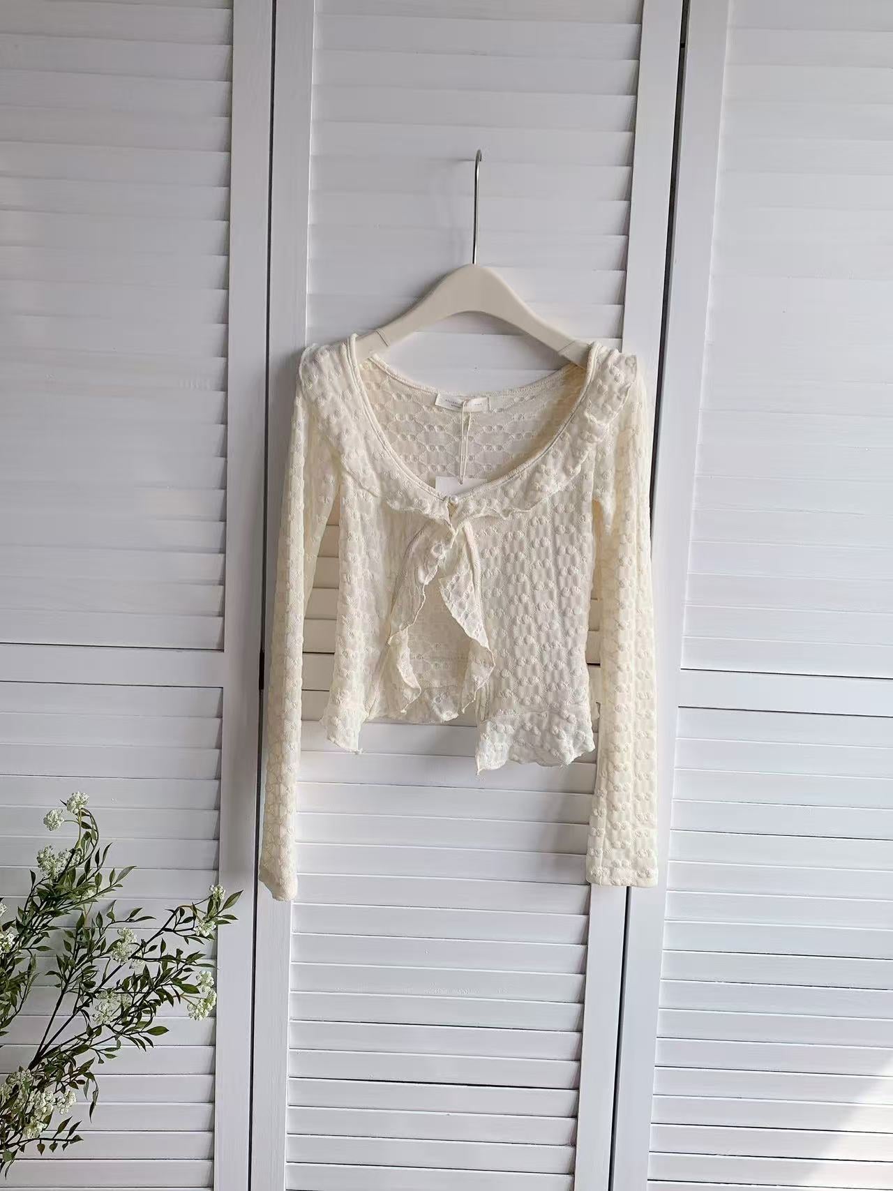 HELLO MILK TEE- 86131 長袖小衫