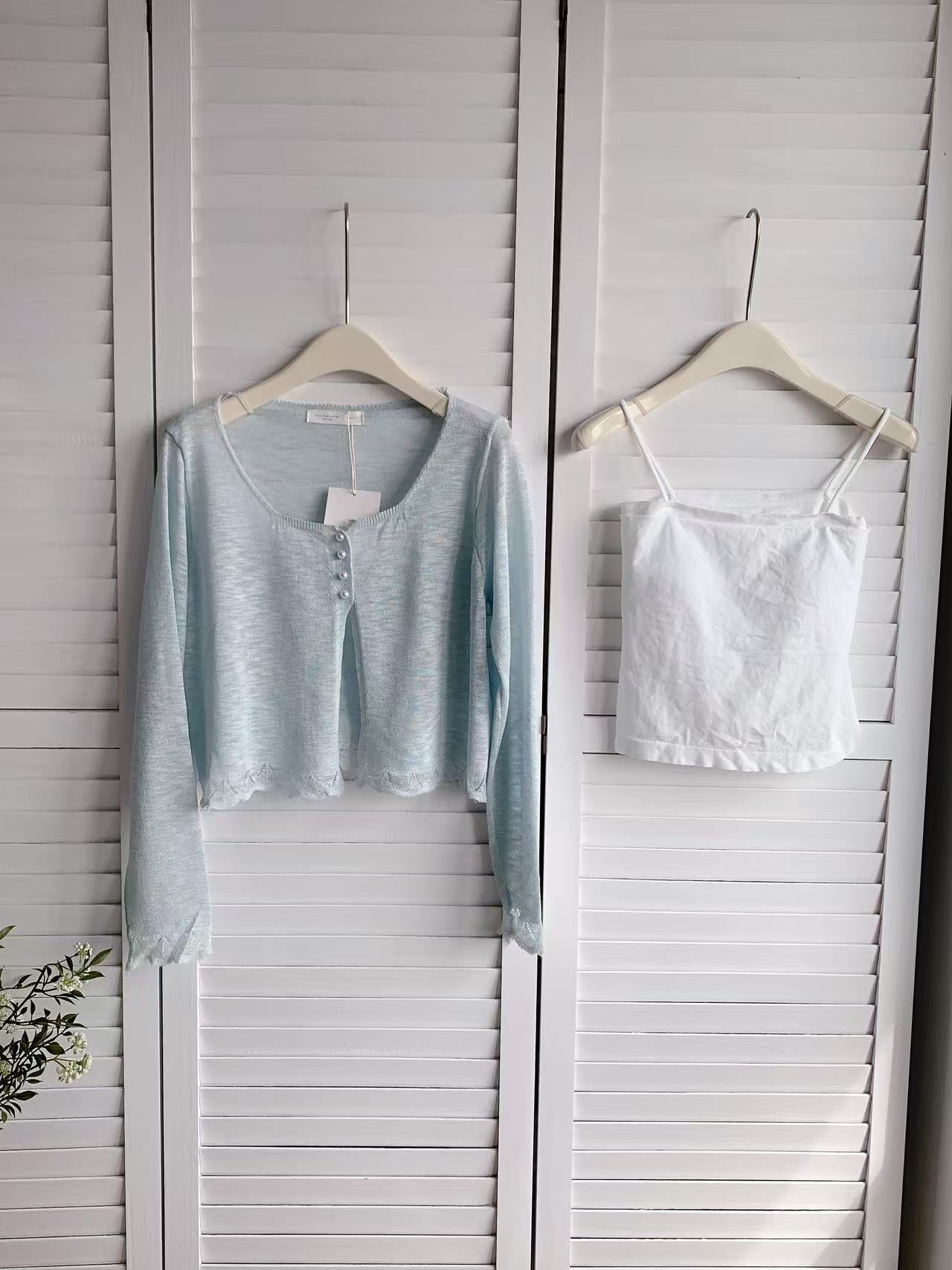 HELLO MILK TEE- 86186 韓系套裝