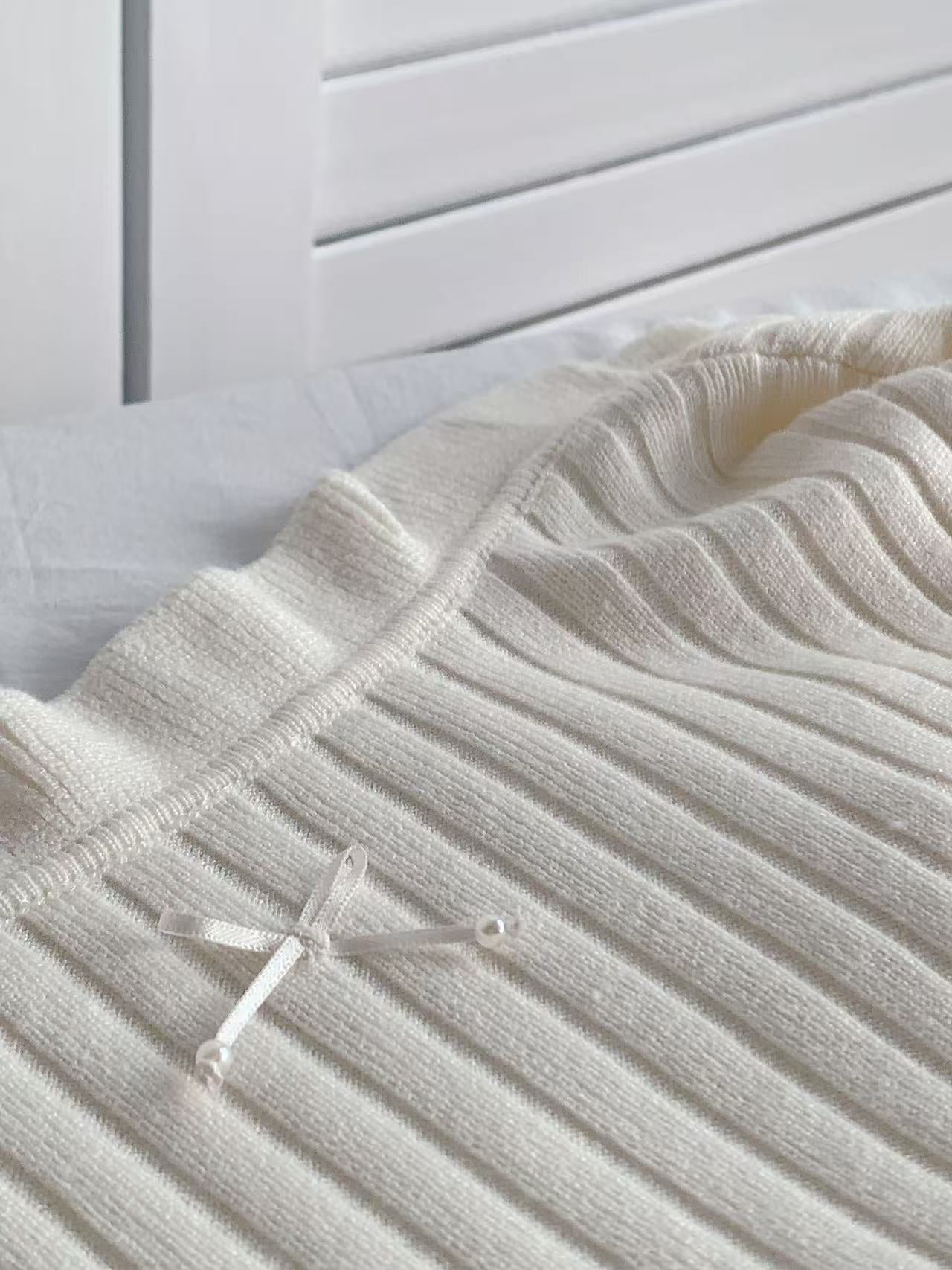 HELLO MILK TEE- 86103 綁繩小衫