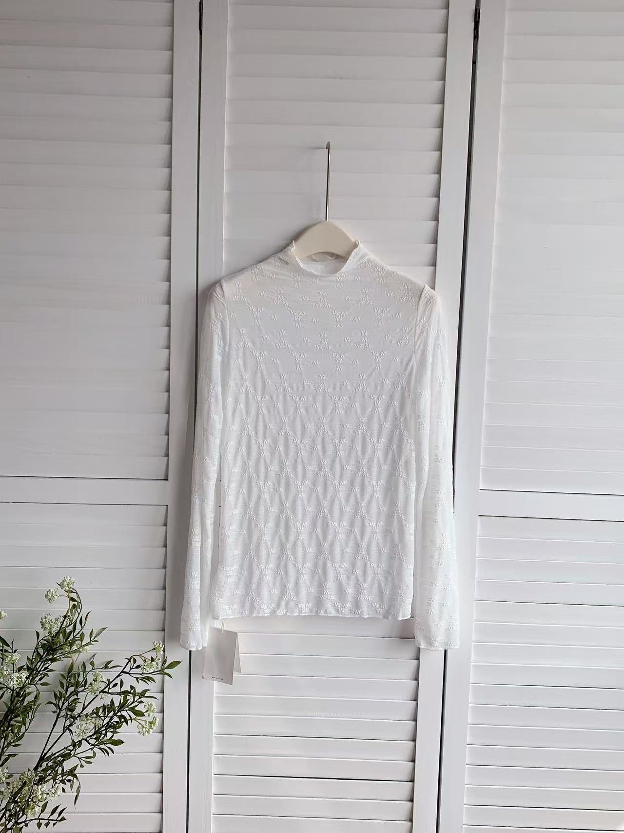 HELLO MILK TEE- 86190 高領上衣