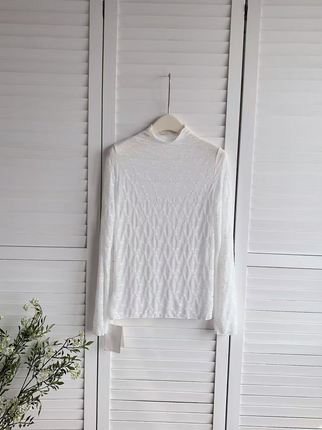 HELLO MILK TEE- 86190 高領上衣