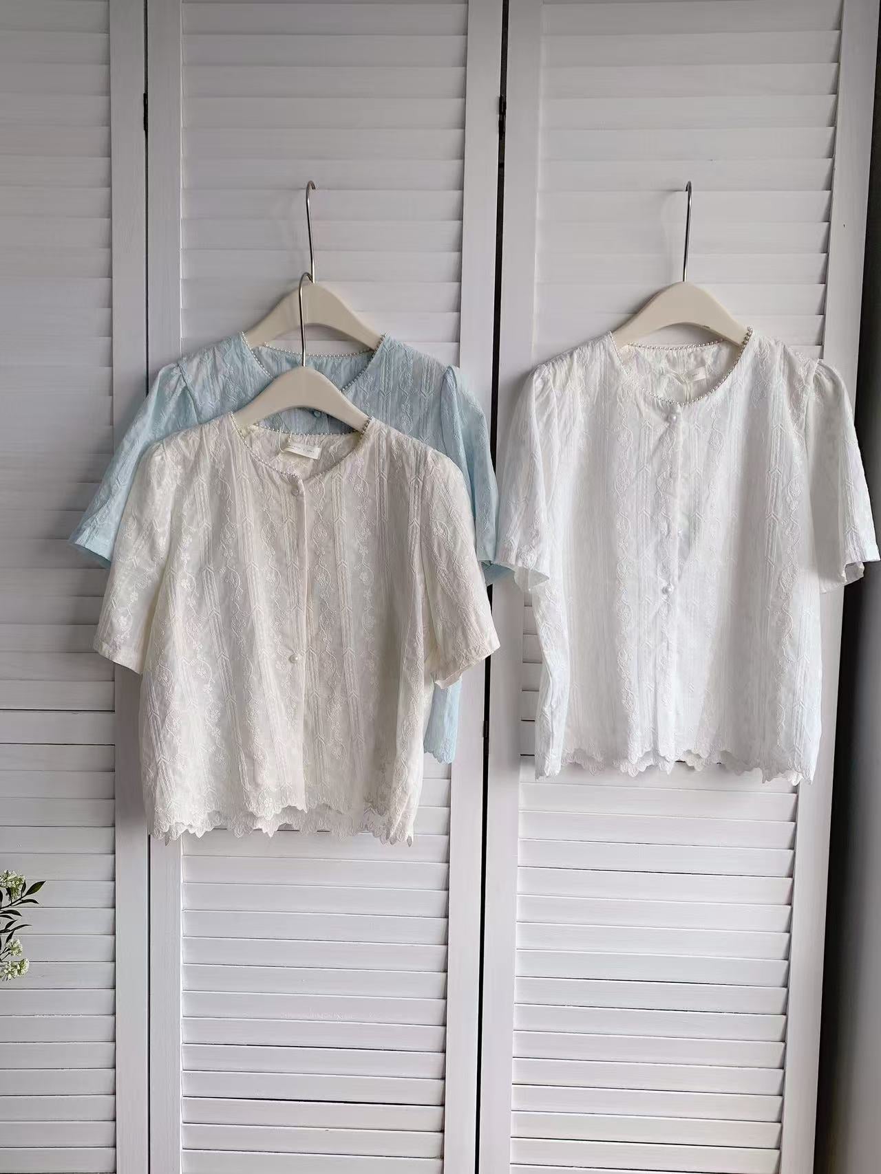 HELLO MILK TEE- 86094 圓領上衣