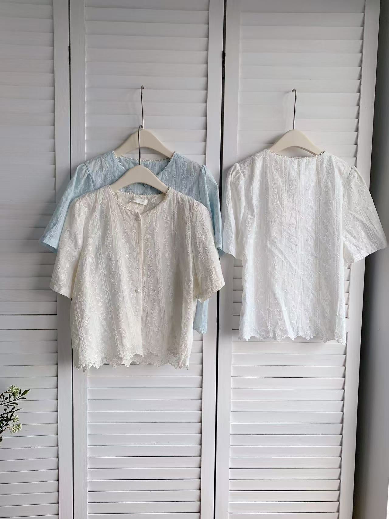 HELLO MILK TEE- 86094 圓領上衣