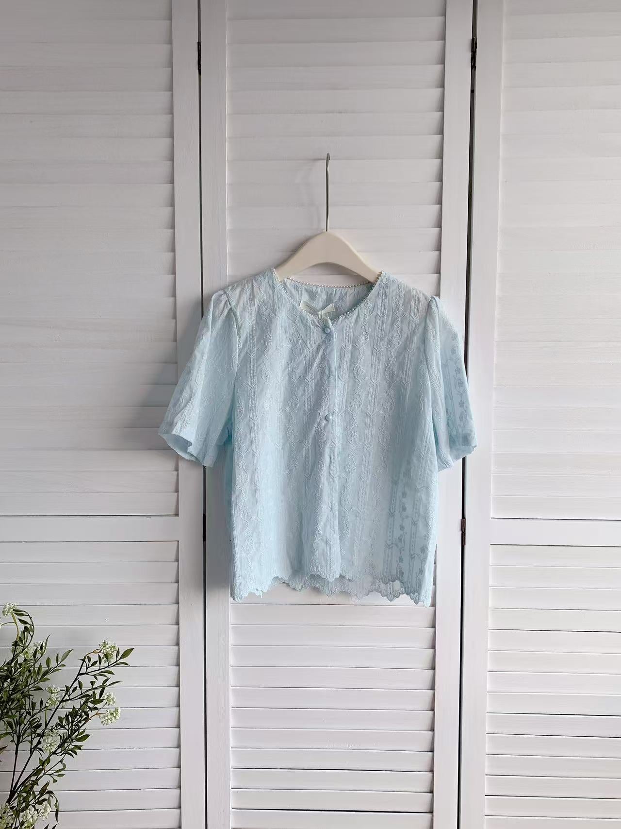 HELLO MILK TEE- 86094 圓領上衣