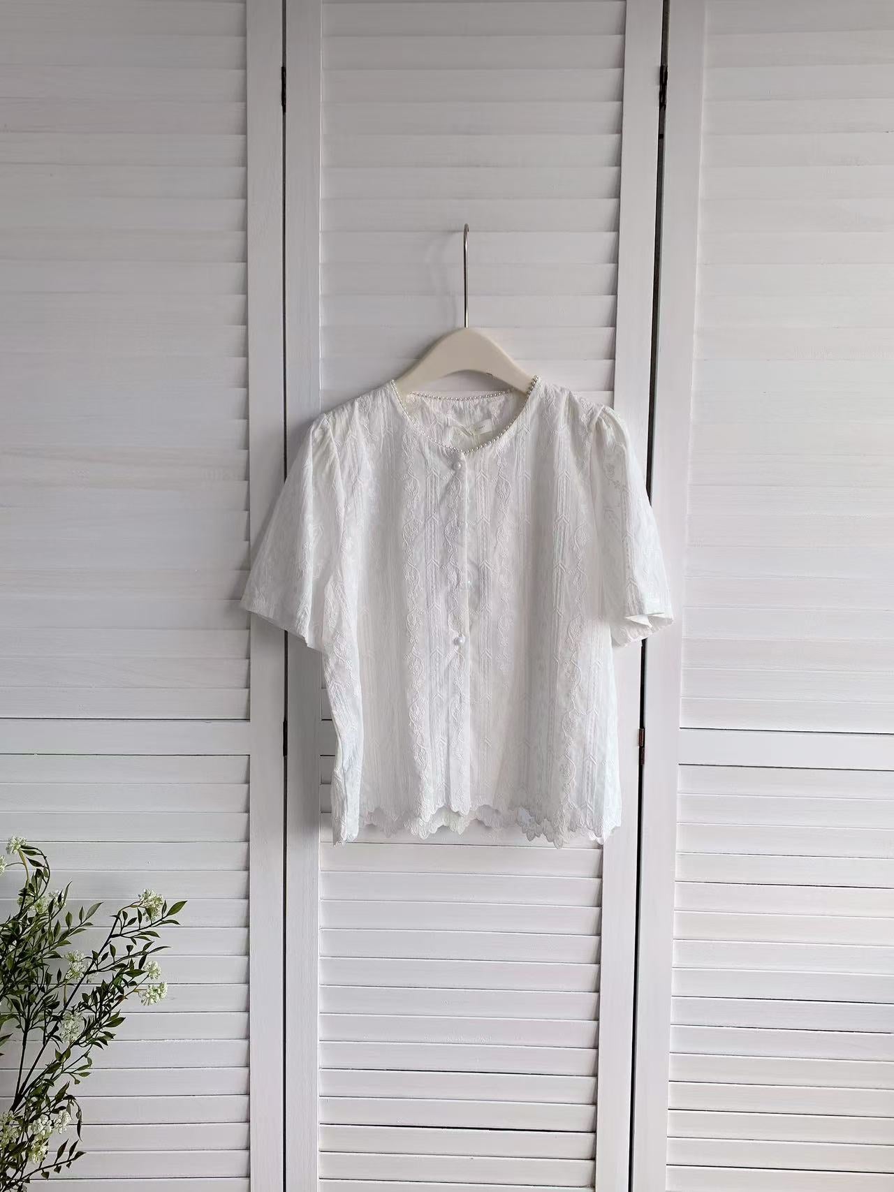 HELLO MILK TEE- 86094 圓領上衣