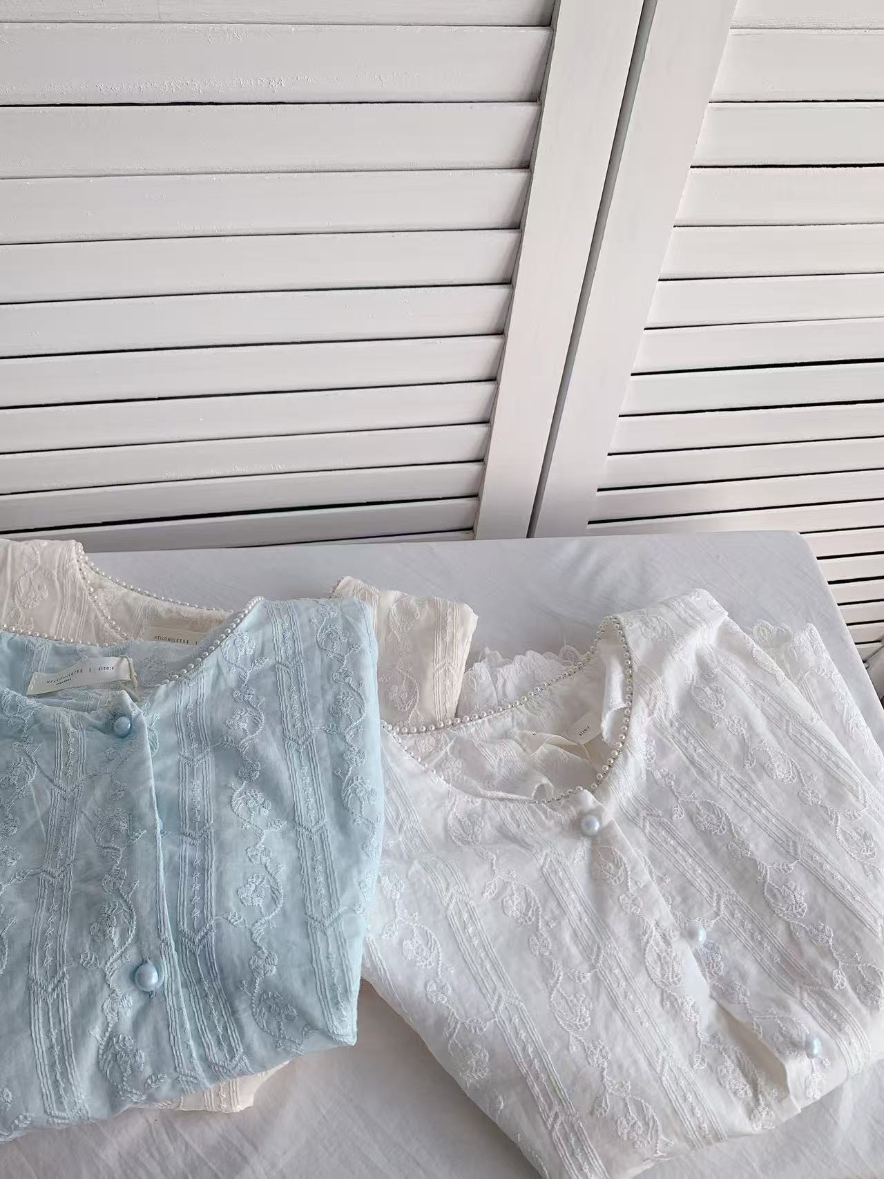 HELLO MILK TEE- 86094 圓領上衣