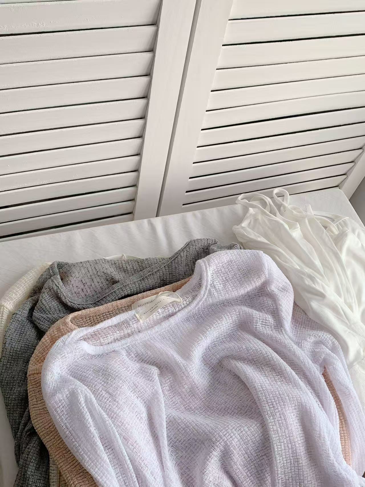 HELLO MILK TEE- 86166 韓系套裝