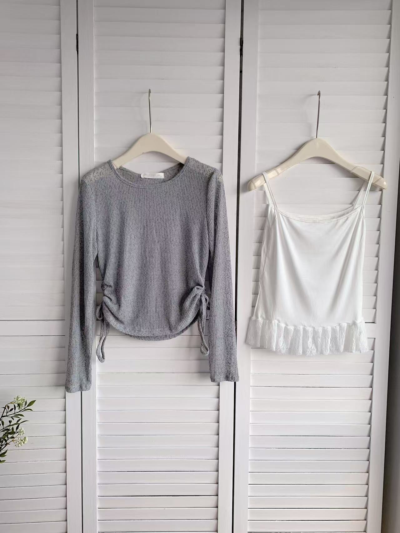 HELLO MILK TEE- 86166 韓系套裝