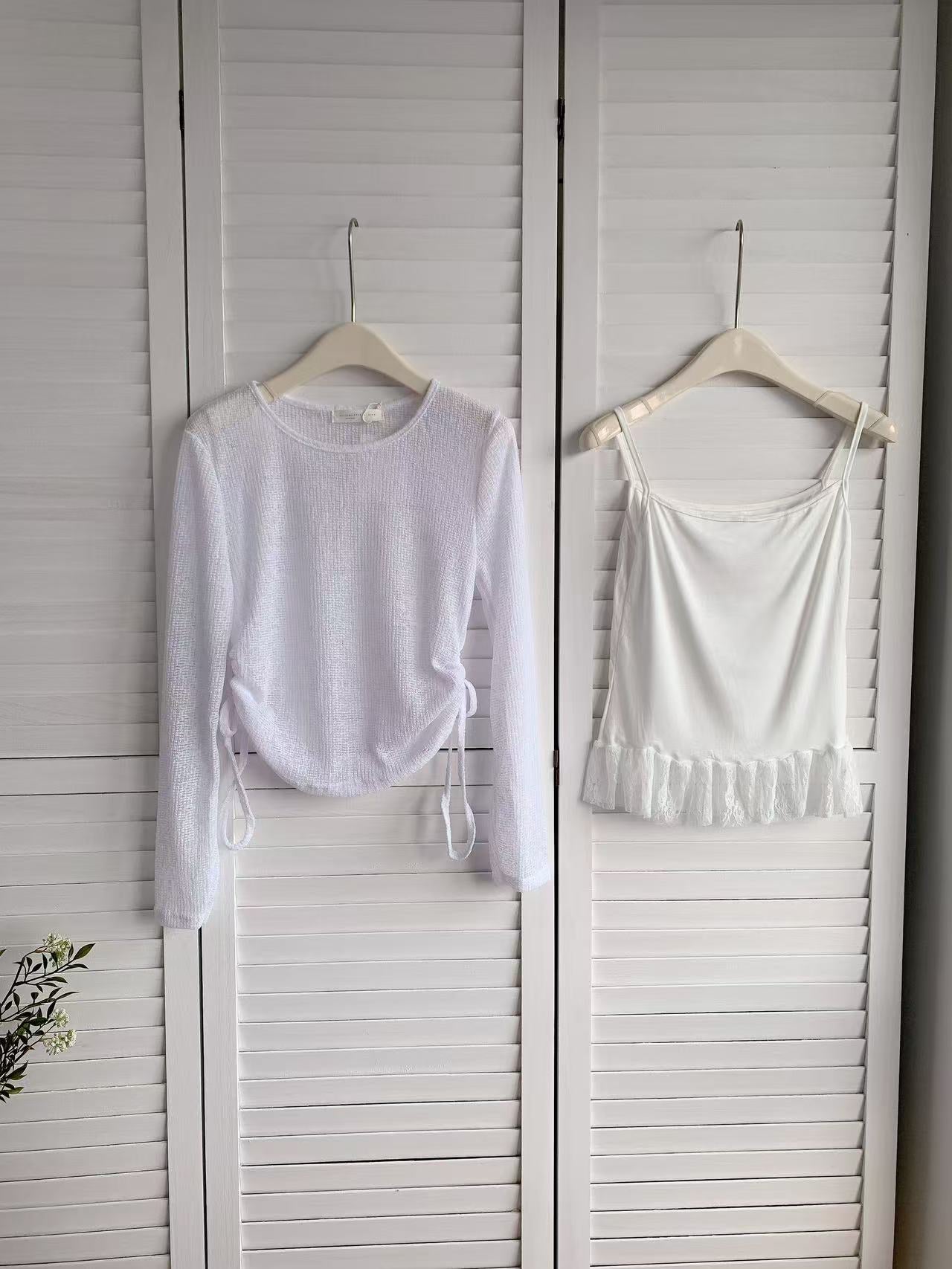 HELLO MILK TEE- 86166 韓系套裝