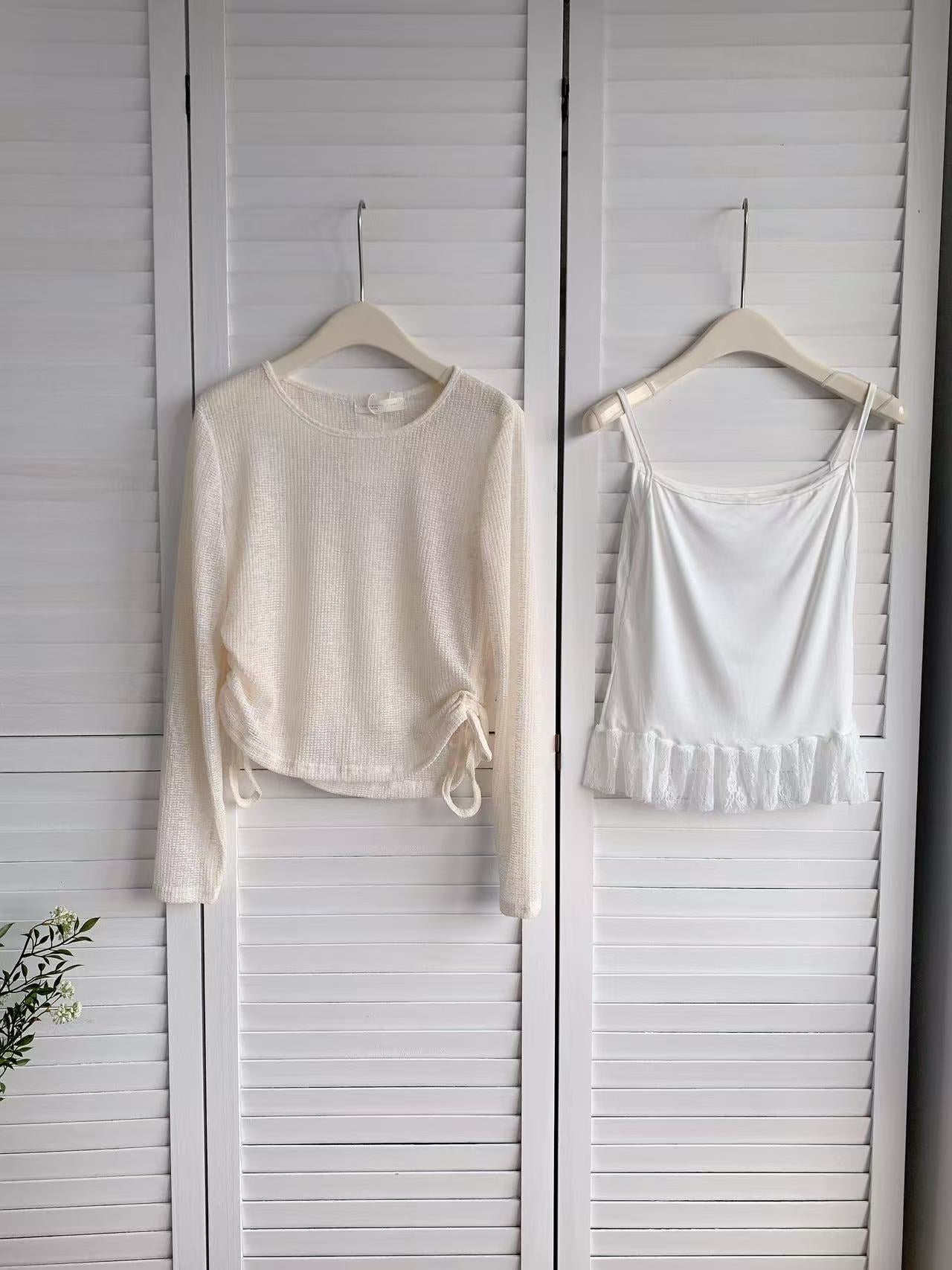 HELLO MILK TEE- 86166 韓系套裝