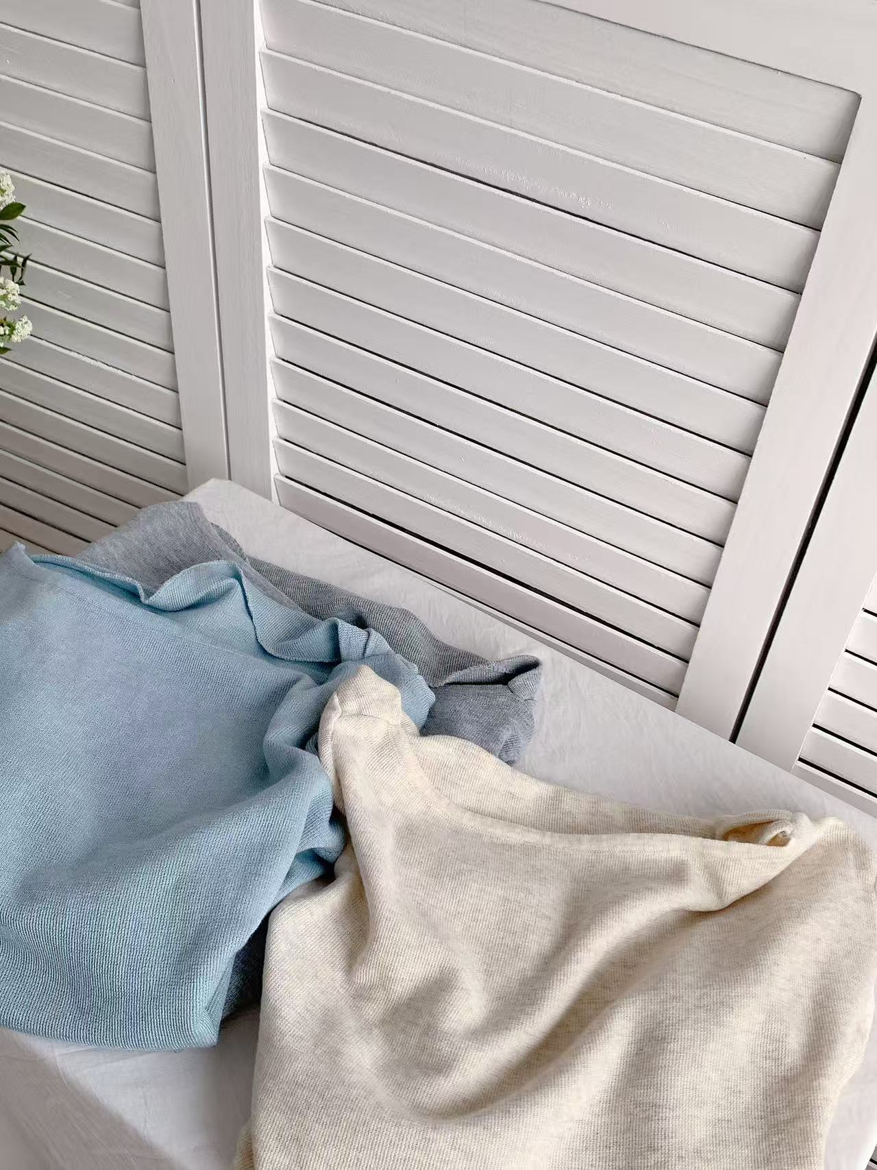 HELLO MILK TEE- 86176 蕩領上衣