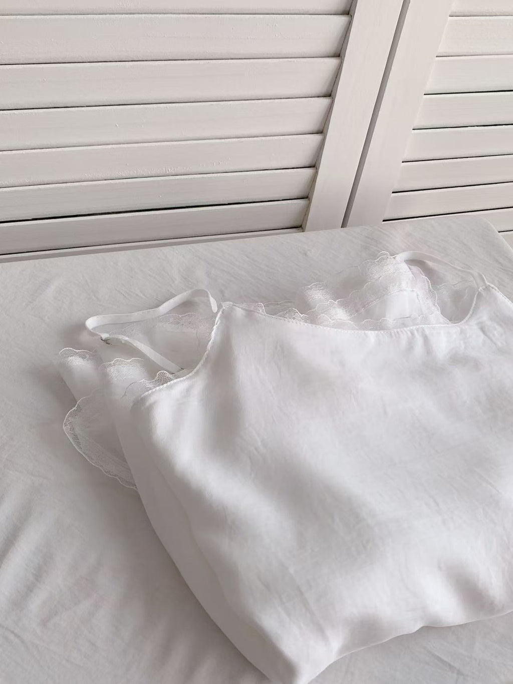 HELLO MILK TEE- 86119 拼接吊帶