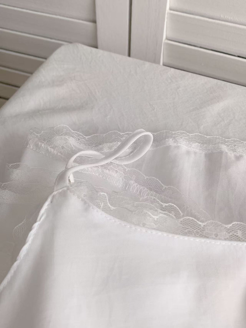 HELLO MILK TEE- 86119 拼接吊帶