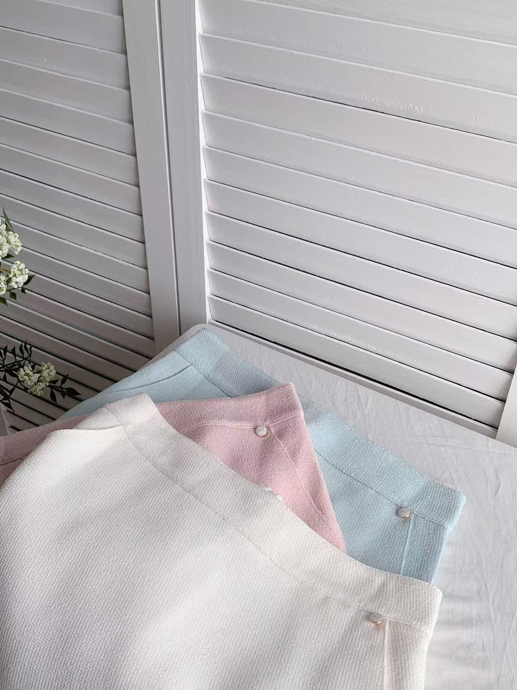 HELLO MILK TEE- 86147 淨版短裙