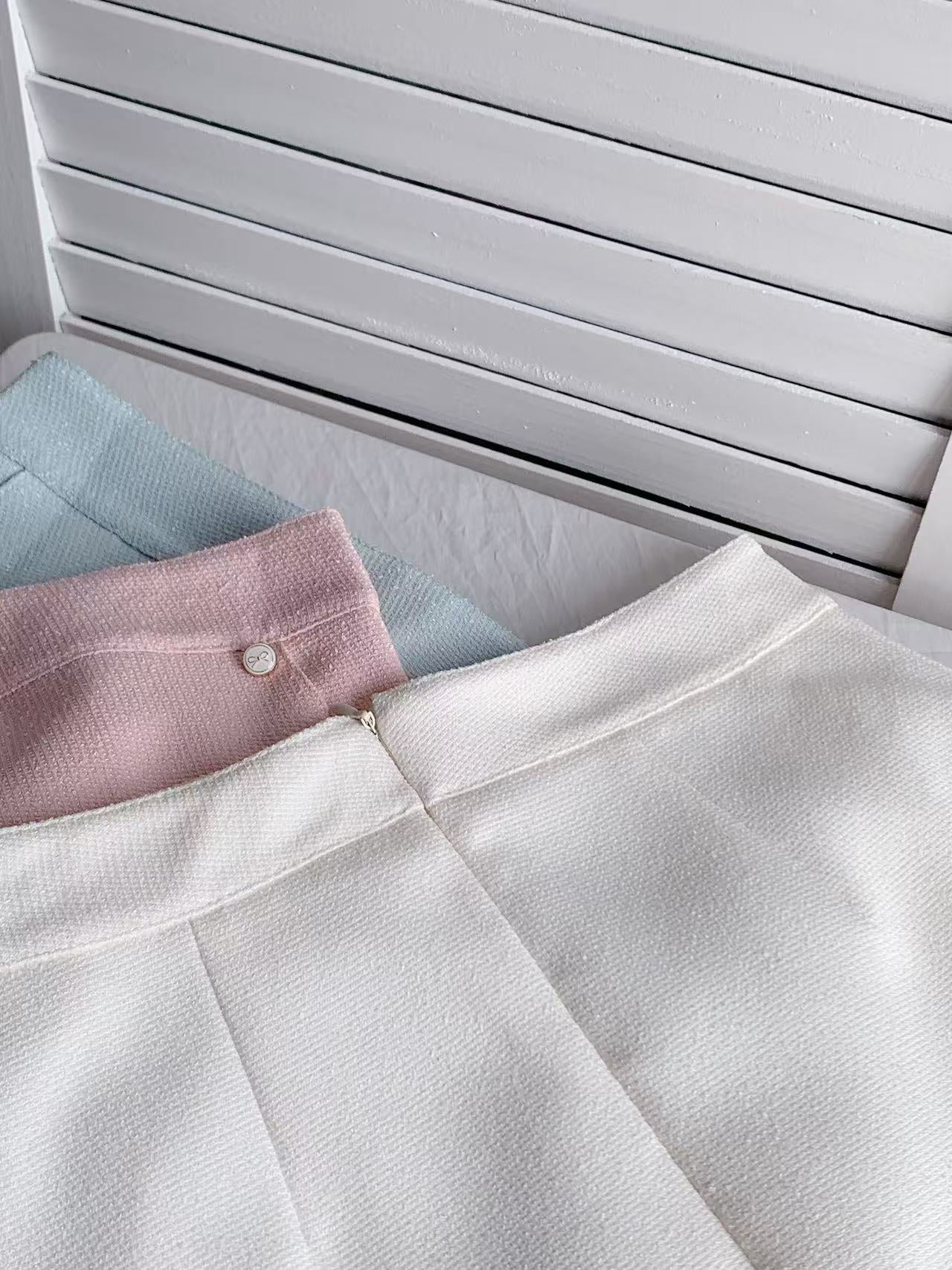 HELLO MILK TEE- 86147 淨版短裙