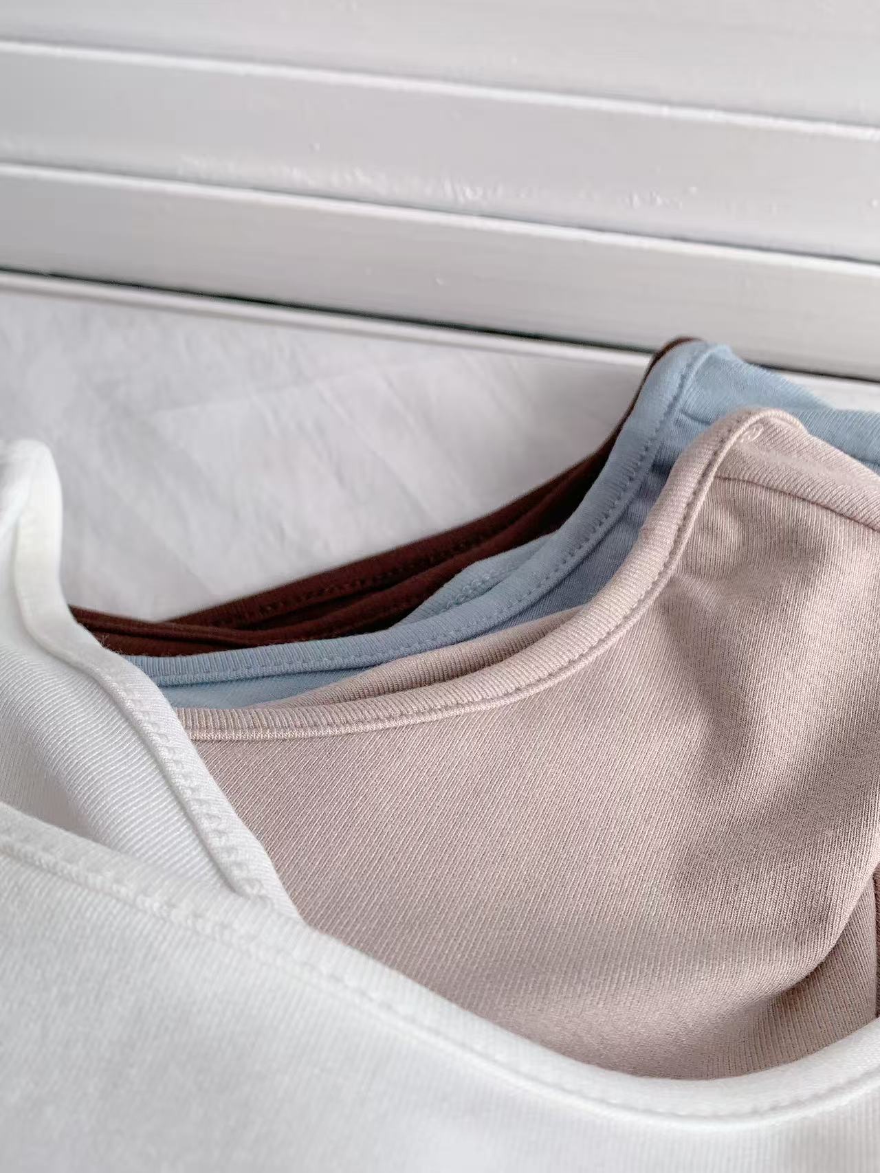 HELLO MILK TEE- 86016 背扭結有墊上衣