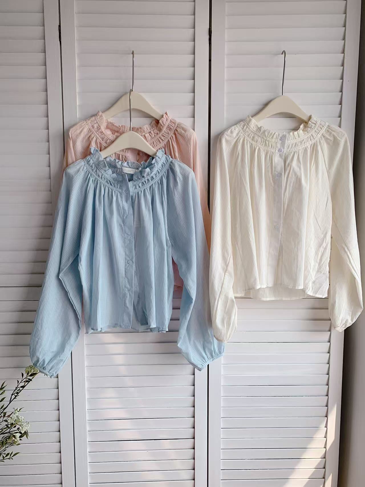 HELLO MILK TEE- 86175 薄款襯衫