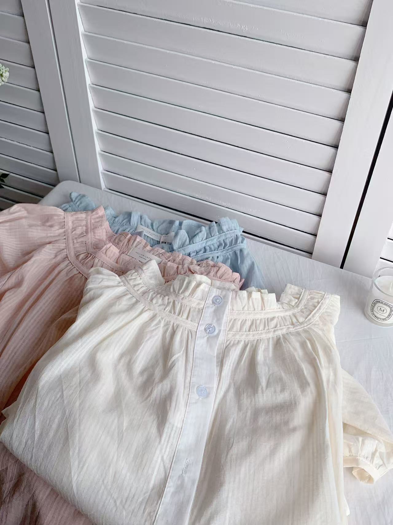 HELLO MILK TEE- 86175 薄款襯衫