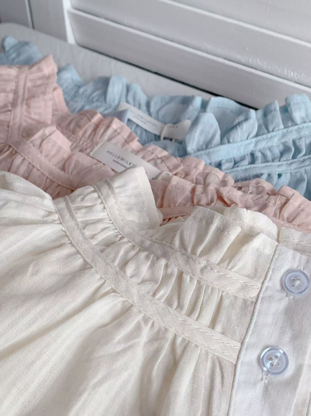 HELLO MILK TEE- 86175 薄款襯衫