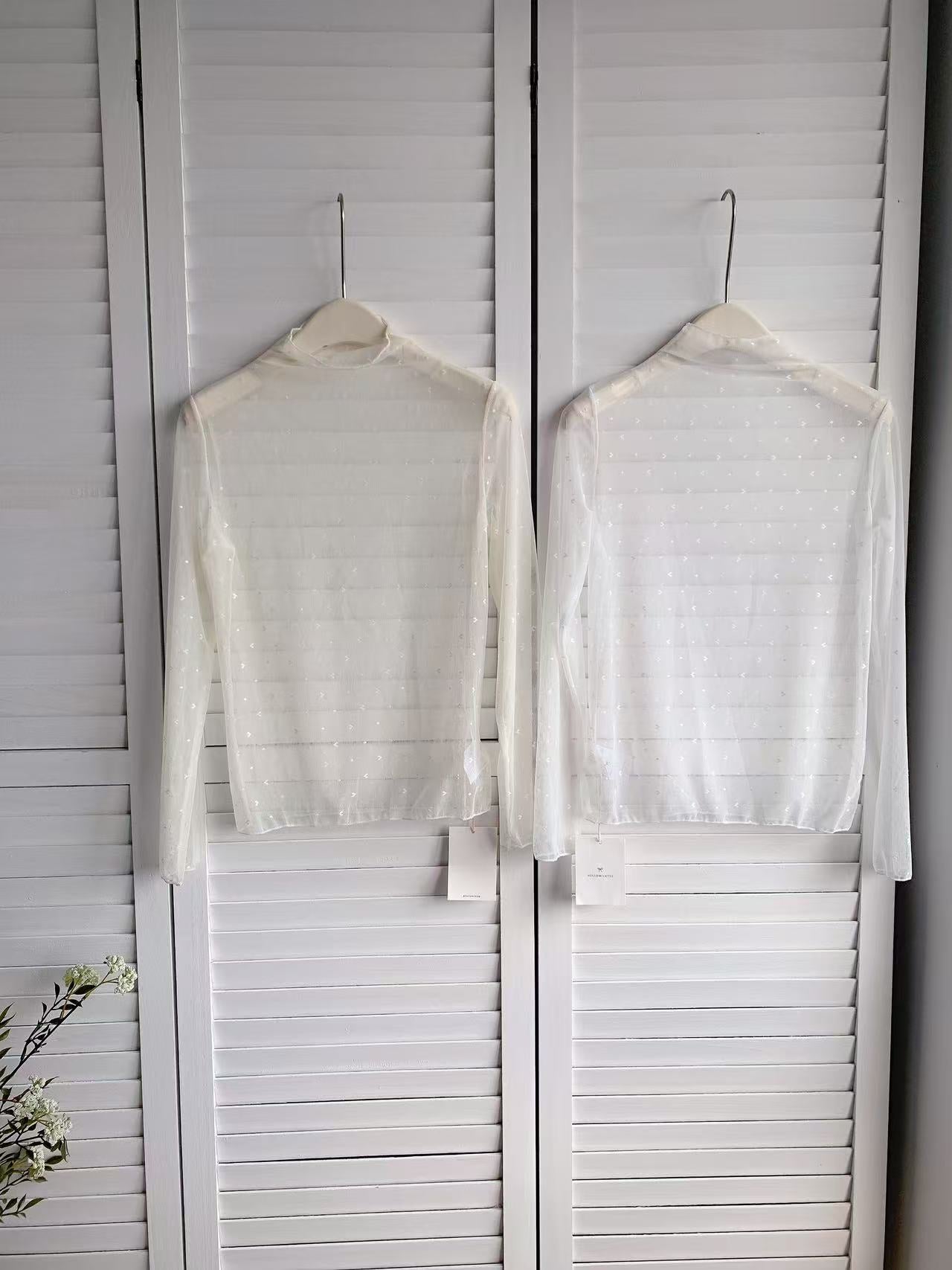 HELLO MILK TEE- 86194 半高領上衣