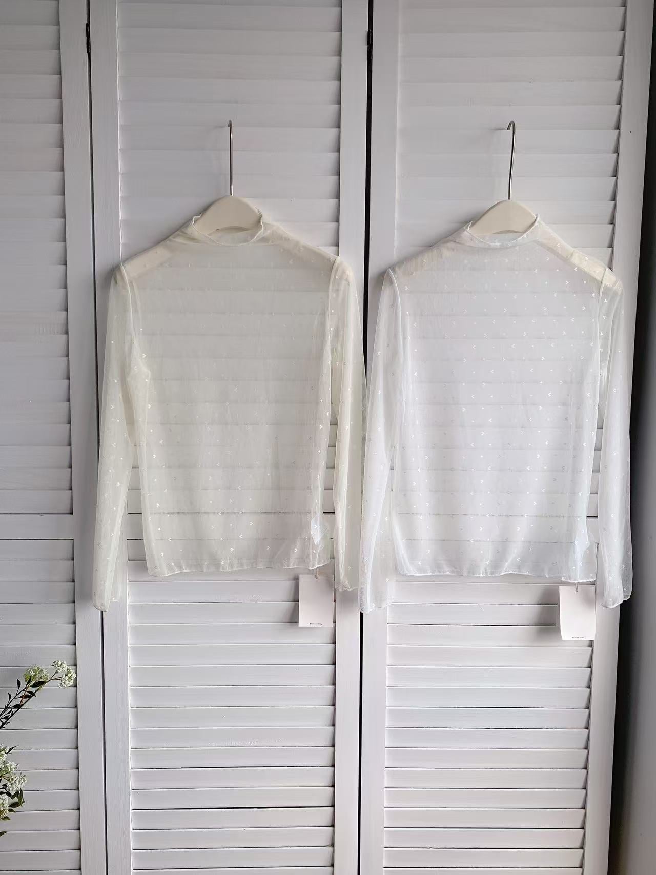 HELLO MILK TEE- 86194 半高領上衣