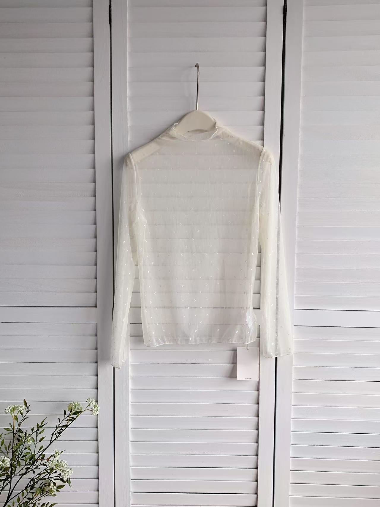 HELLO MILK TEE- 86194 半高領上衣