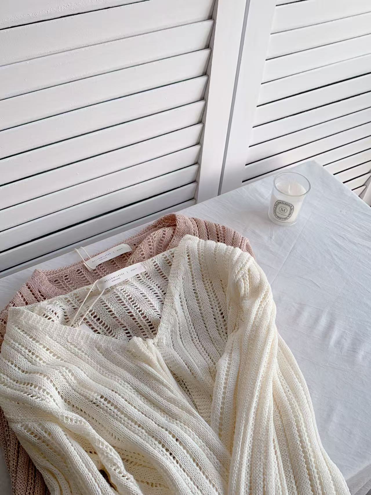 HELLO MILK TEE- 86145 綁繩上衣