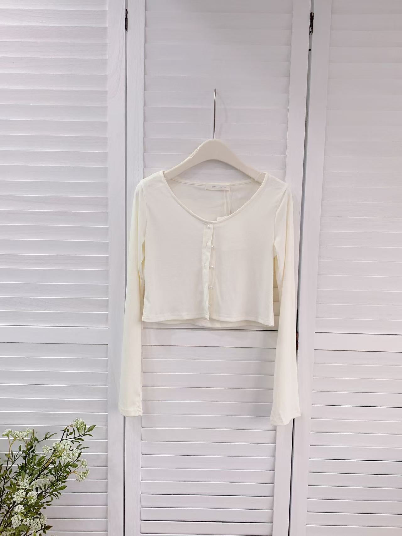 HELLO MILK TEE- 86139 短款小衫