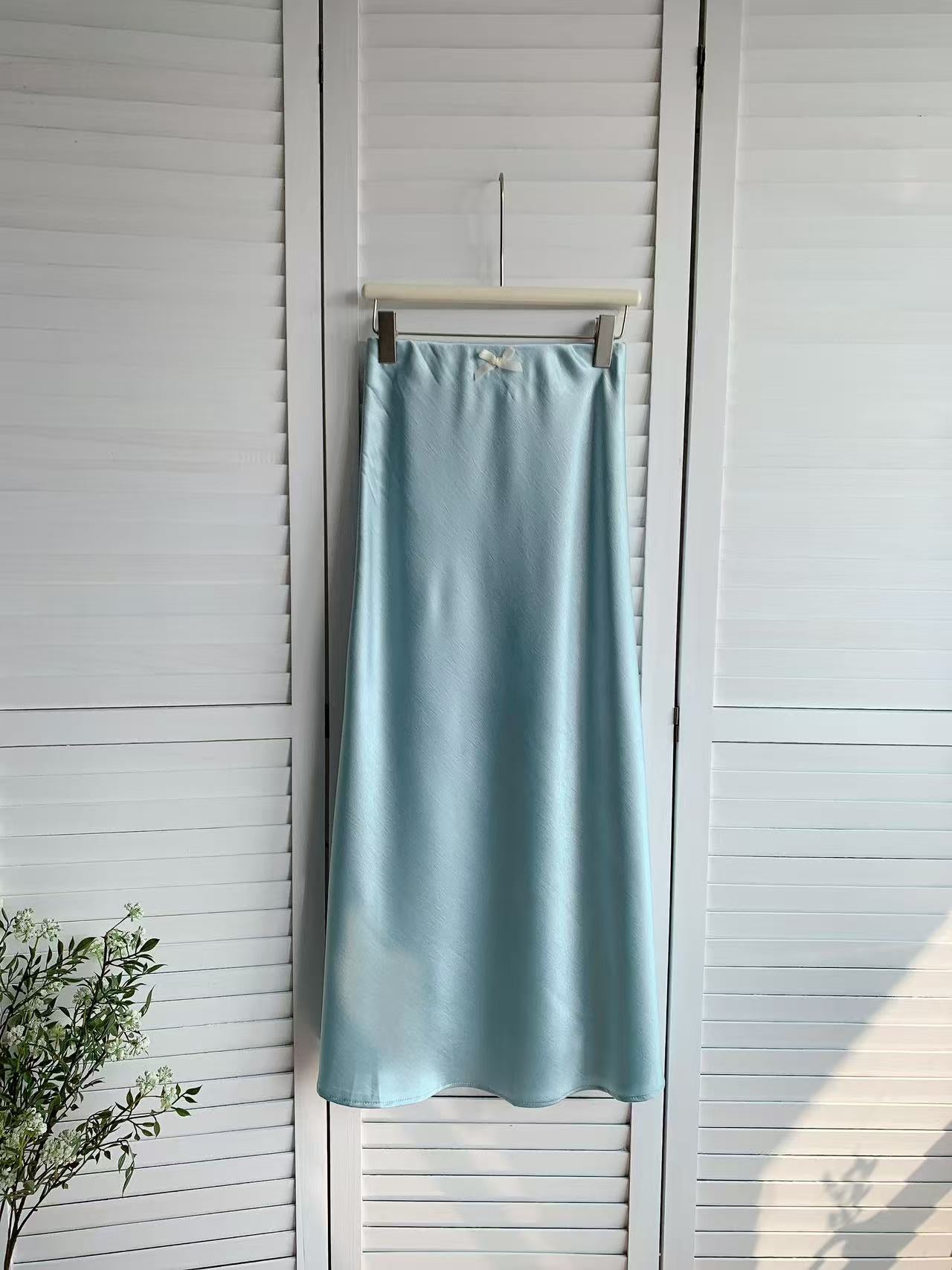 HELLO MILK TEE- 86009 拼接半裙