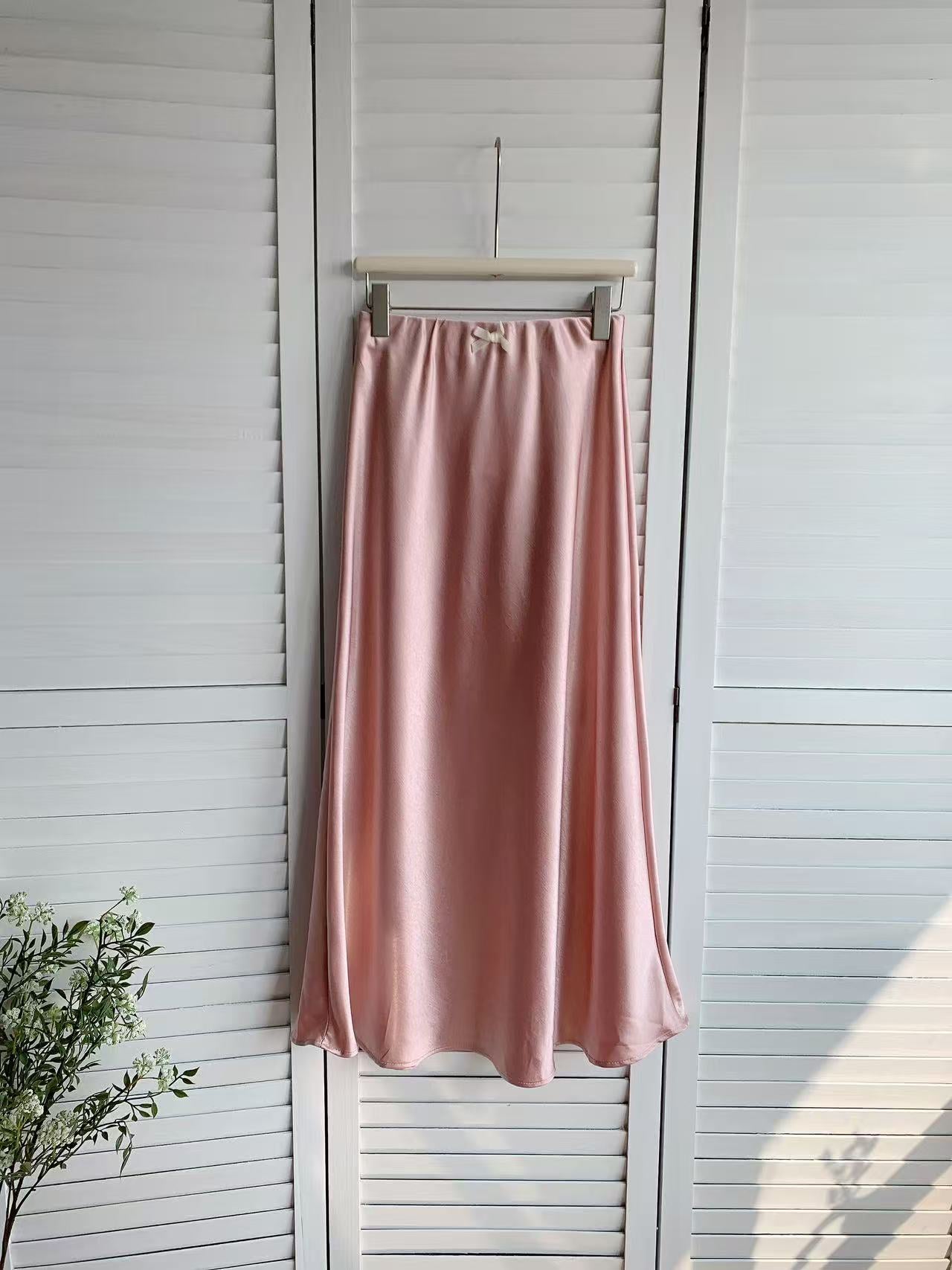 HELLO MILK TEE- 86009 拼接半裙