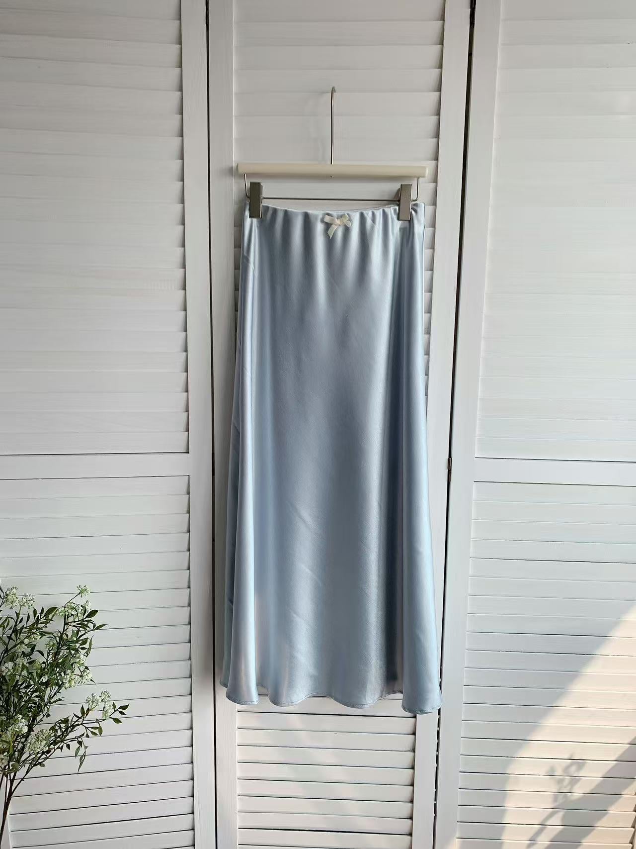 HELLO MILK TEE- 86009 拼接半裙